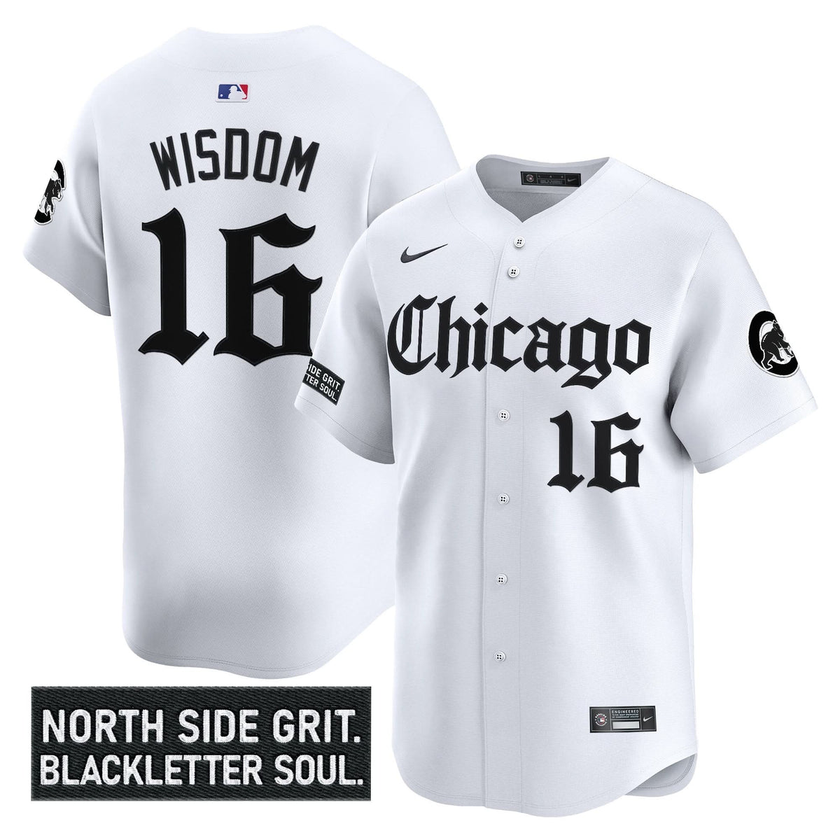 Chicago Cubs 'Gothic North Side Edition' Vapor Premier Limited Jersey V2 - Stitched
