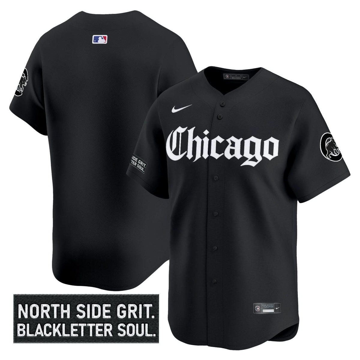 Chicago Cubs 'Gothic North Side Edition' Vapor Premier Limited Jersey V2 - Stitched