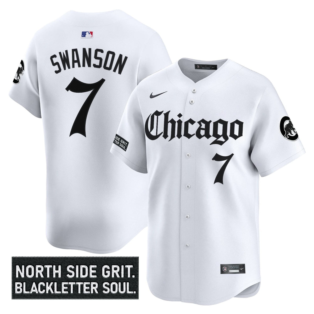 Chicago Cubs 'Gothic North Side Edition' Vapor Premier Limited Jersey V2 - Stitched