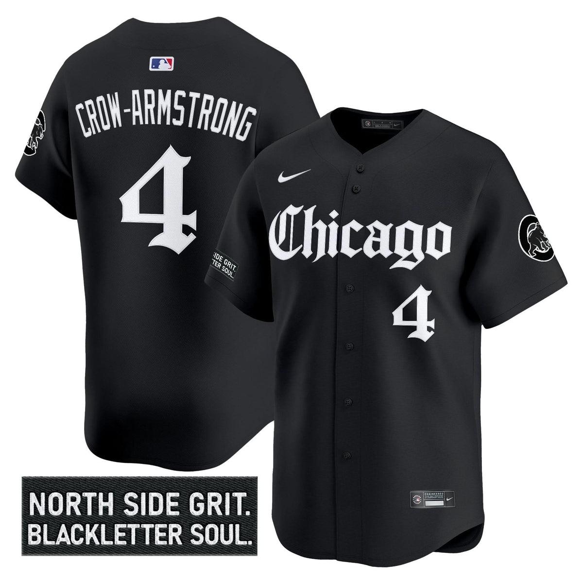 Chicago Cubs 'Gothic North Side Edition' Vapor Premier Limited Jersey V2 - Stitched