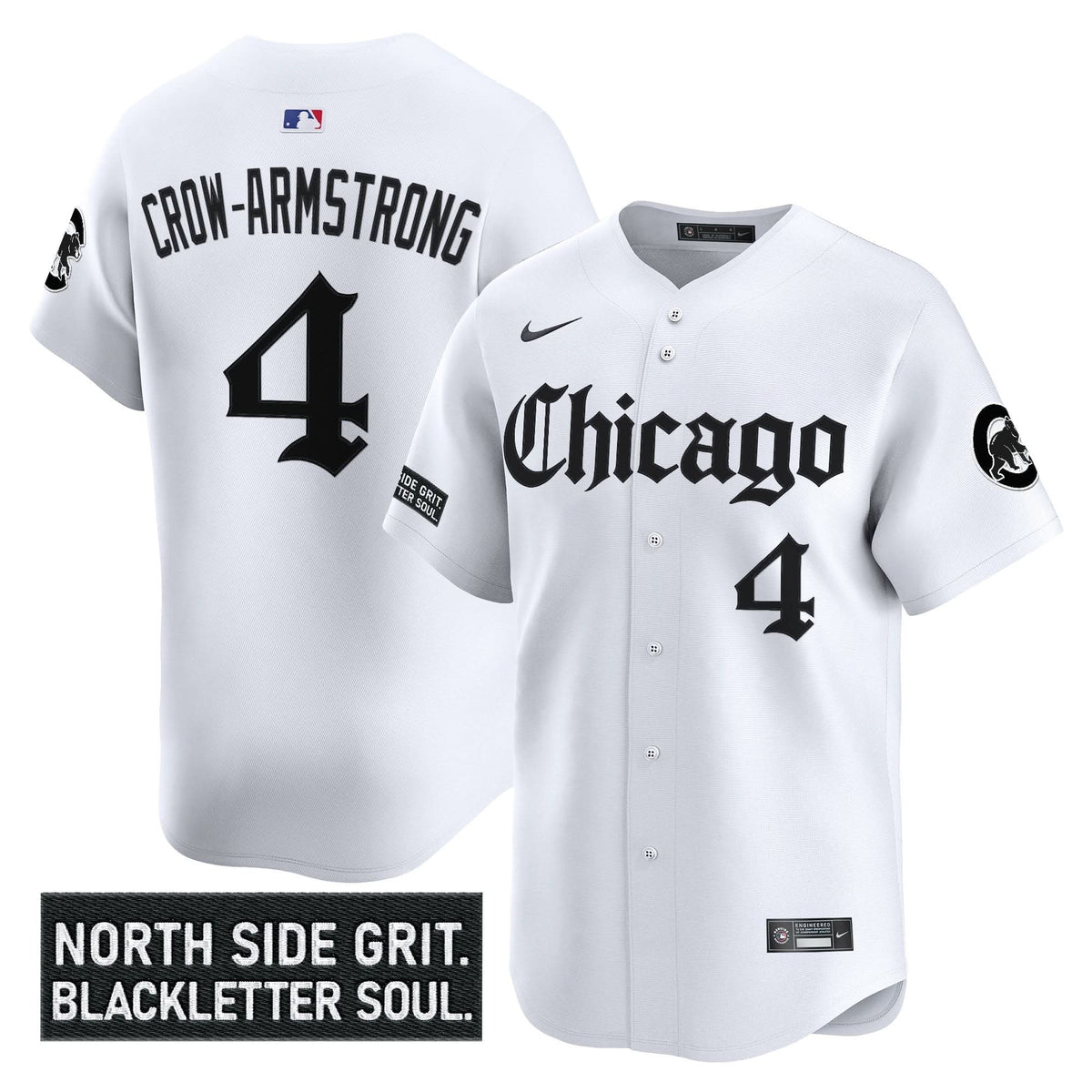 Chicago Cubs 'Gothic North Side Edition' Vapor Premier Limited Jersey V2 - Stitched