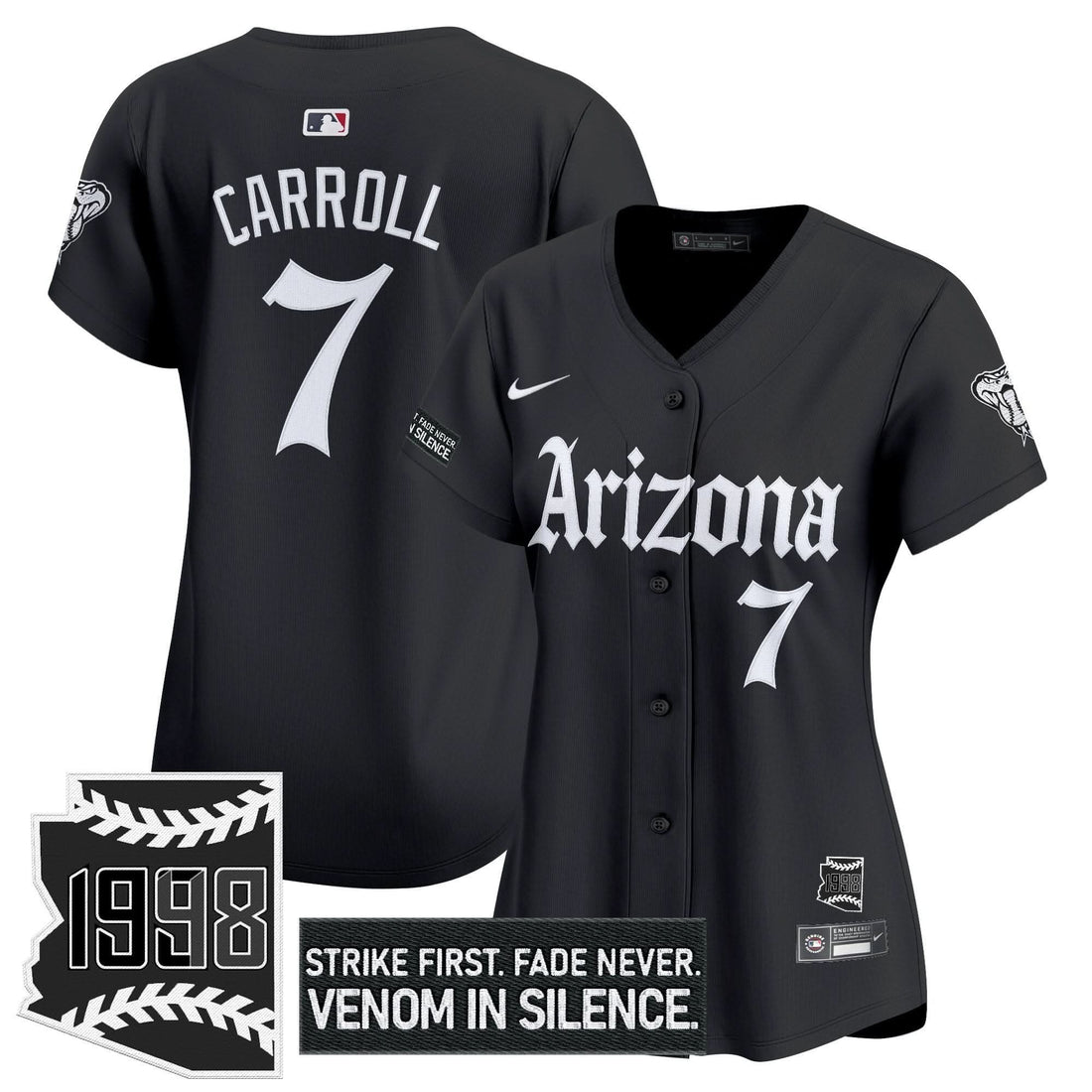 Women's AD 'Gothic Desert Fang Edition' Vapor Premier Limited Jersey - Stitched-Cuztomshoes