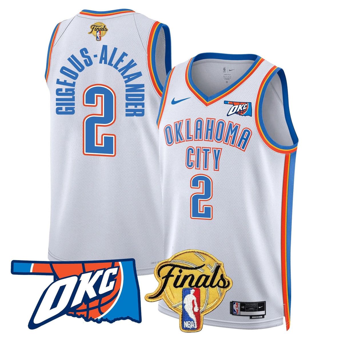 Oklahoma City Thunder Jersey - Final Patch - Stitched