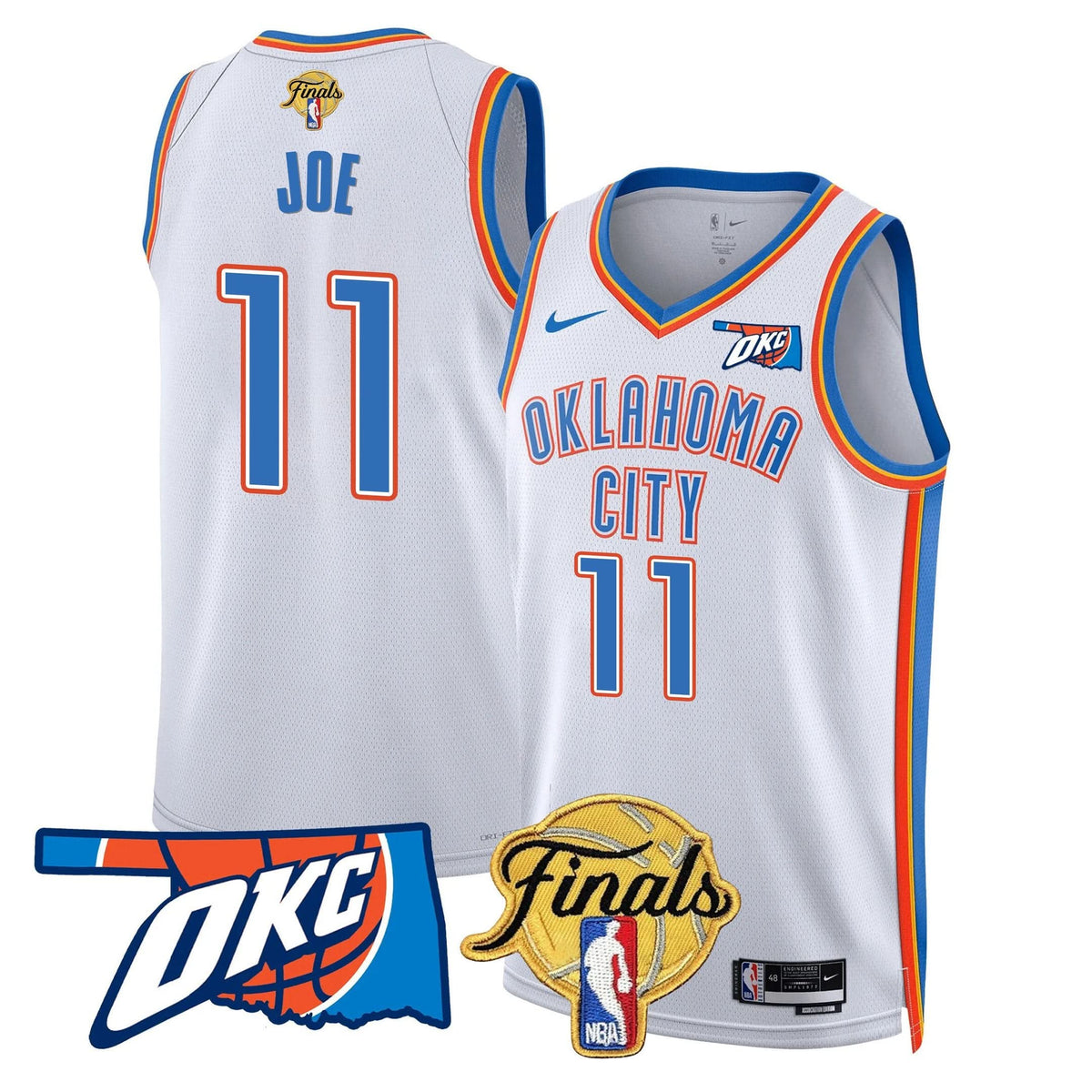 Oklahoma City Thunder Jersey - Final Patch - Stitched