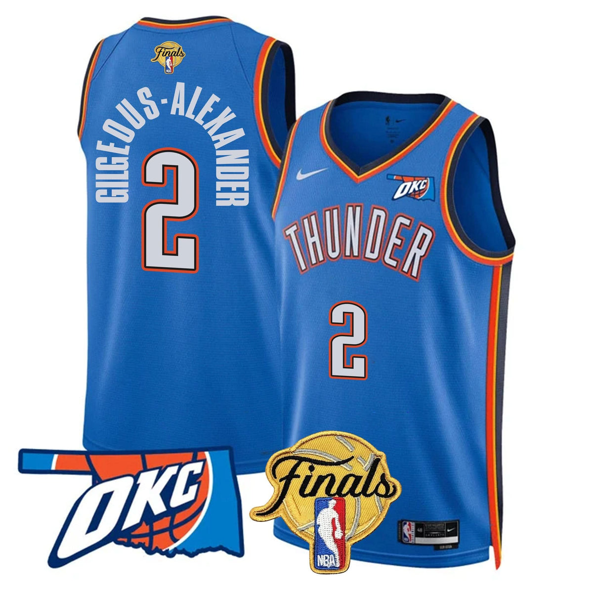Oklahoma City Thunder Jersey - Final Patch - Stitched