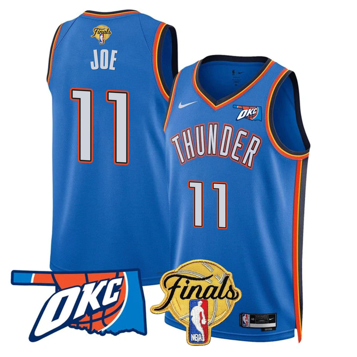 Oklahoma City Thunder Jersey - Final Patch - Stitched