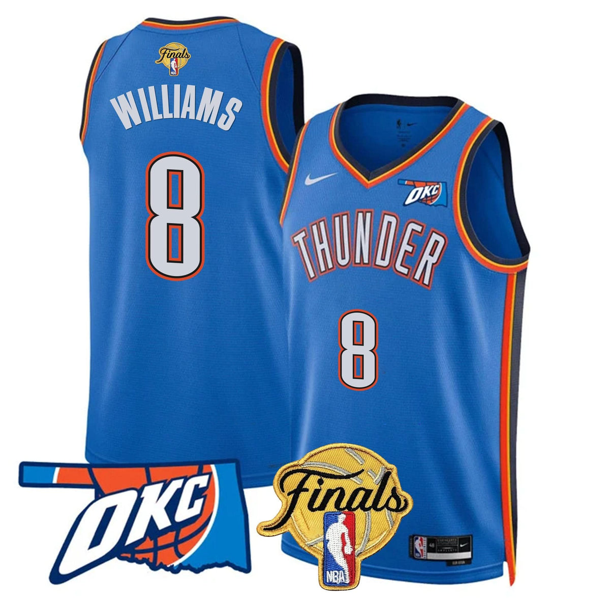 Oklahoma City Thunder Jersey - Final Patch - Stitched