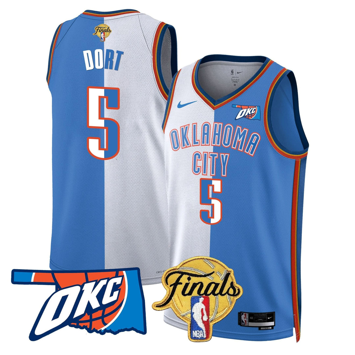 Oklahoma City Thunder Jersey - Final Patch - Stitched