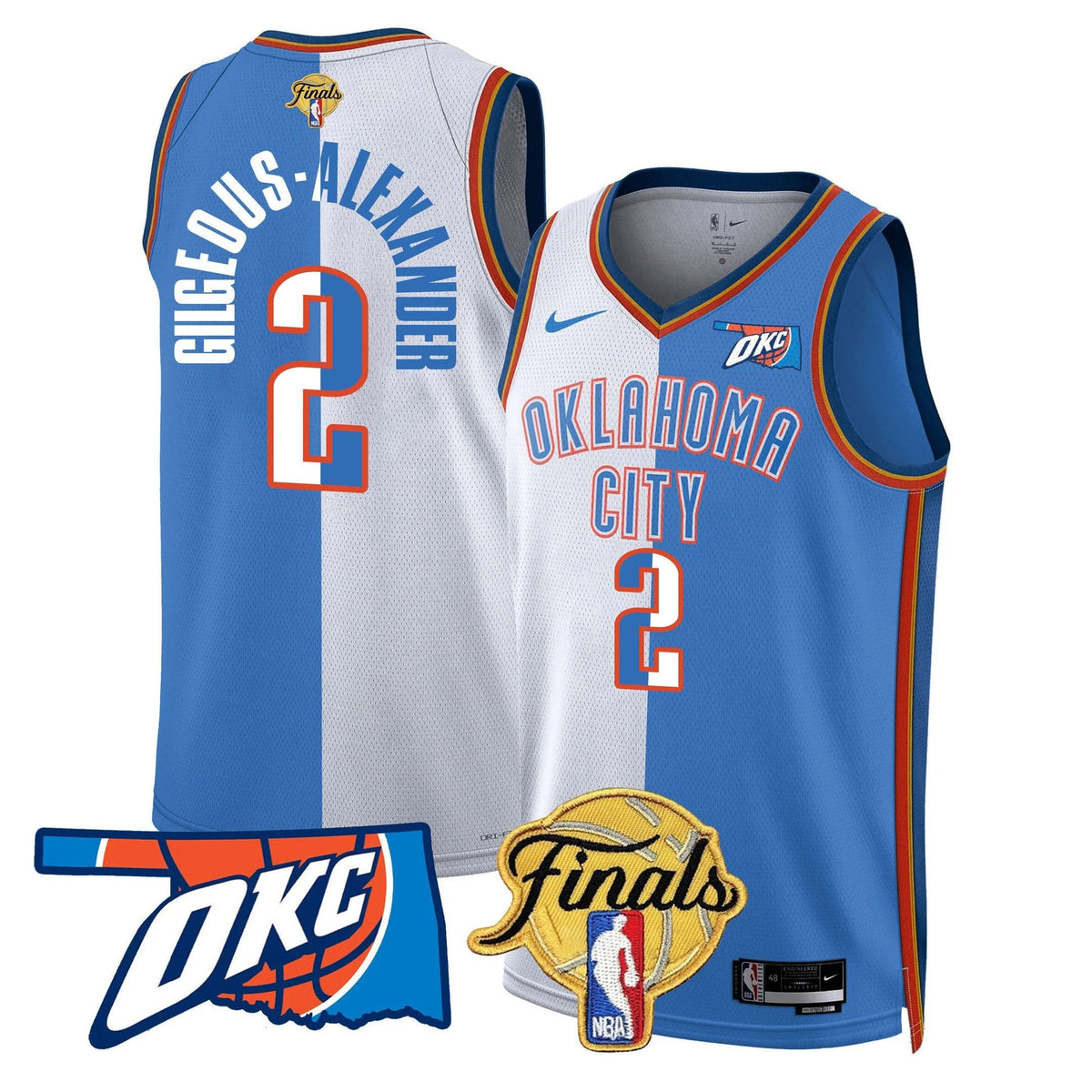 Oklahoma City Thunder Jersey - Final Patch - Stitched