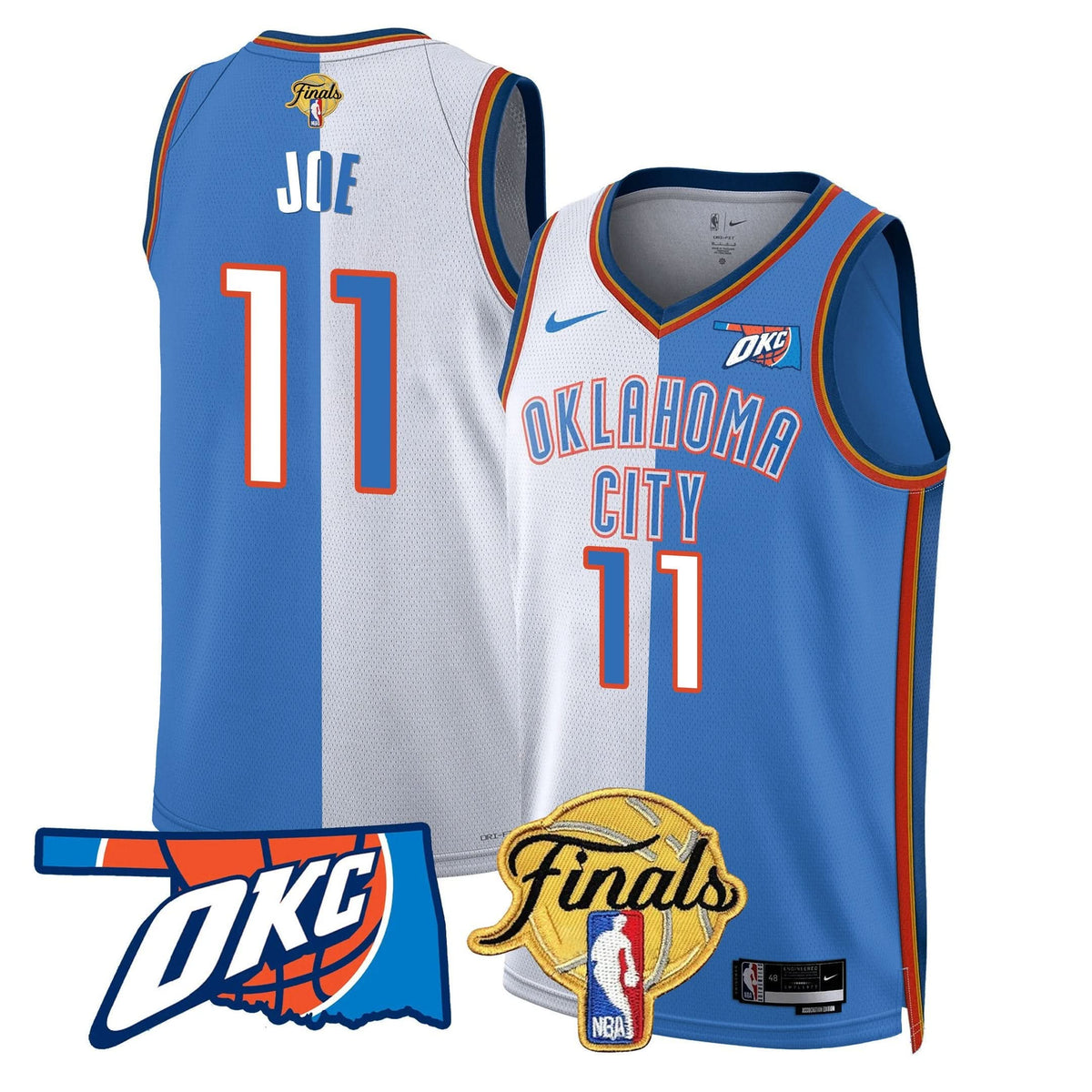 Oklahoma City Thunder Jersey - Final Patch - Stitched