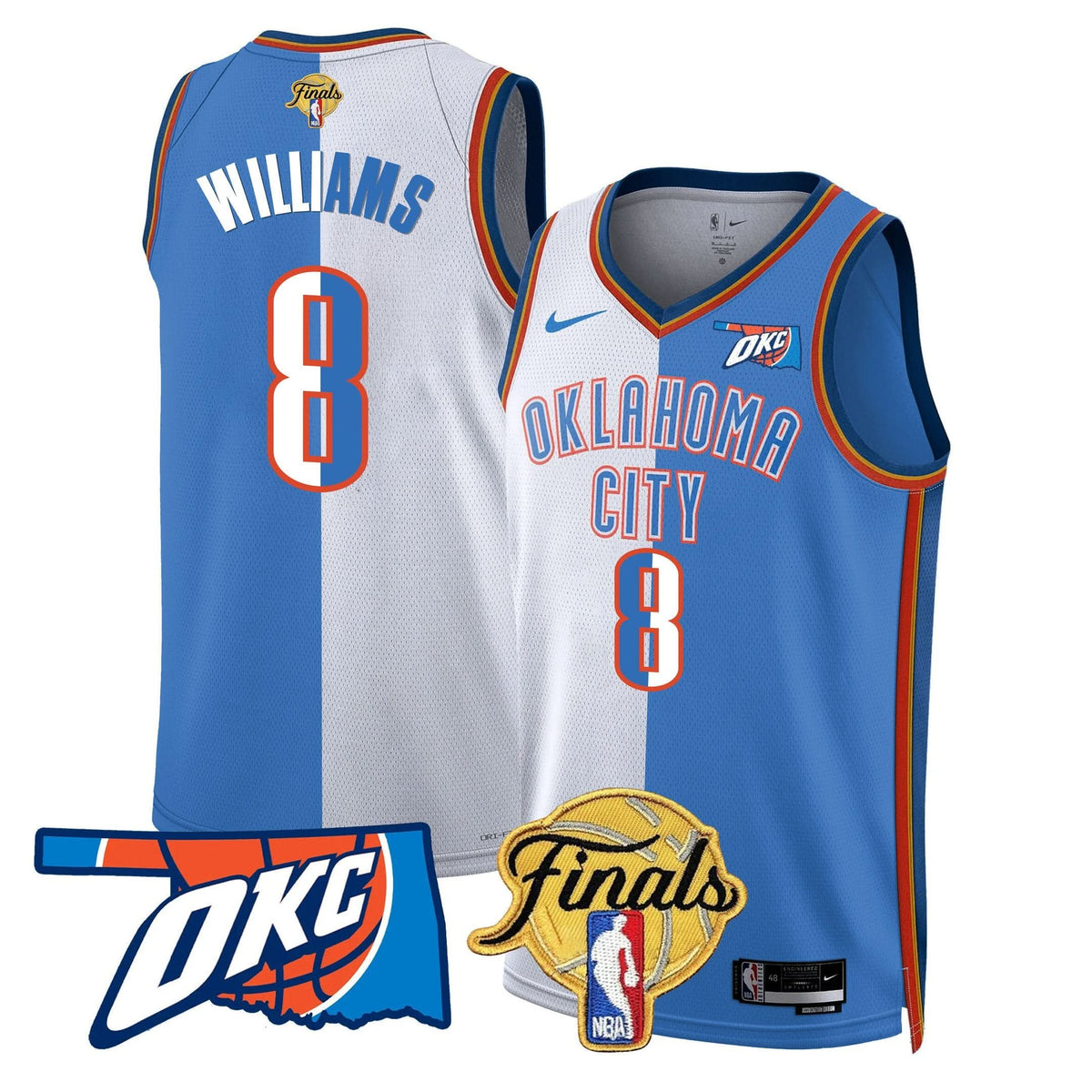 Oklahoma City Thunder Jersey - Final Patch - Stitched