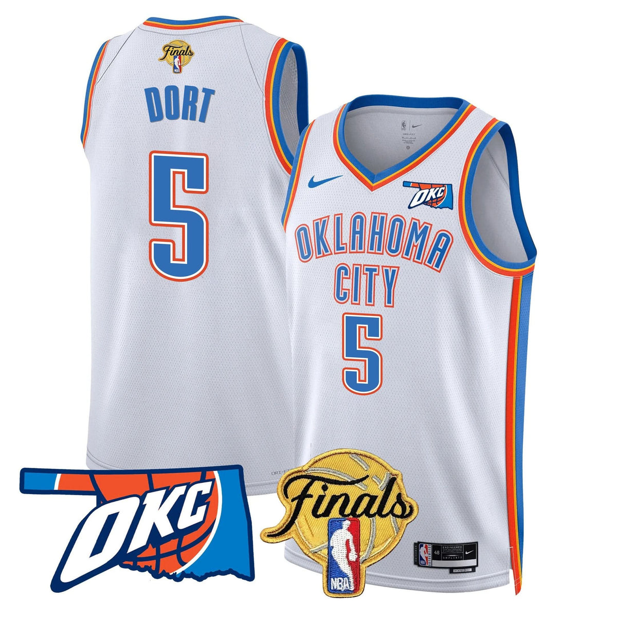 Oklahoma City Thunder Jersey - Final Patch - Stitched