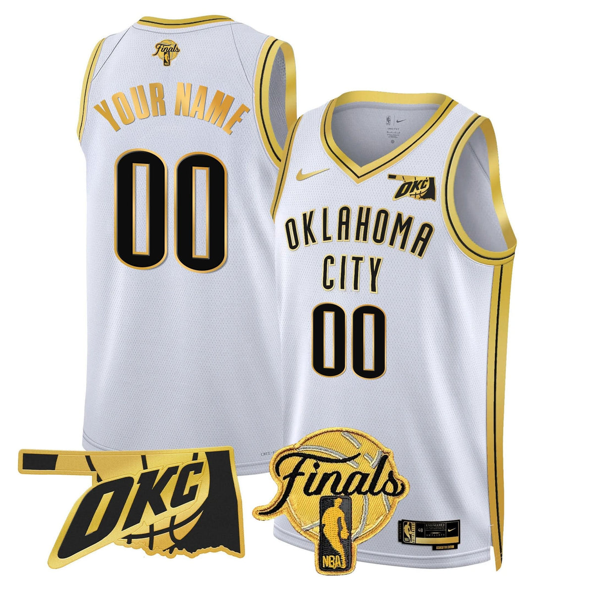 Oklahoma City Thunder Custom Jersey - Final Patch - Stitched