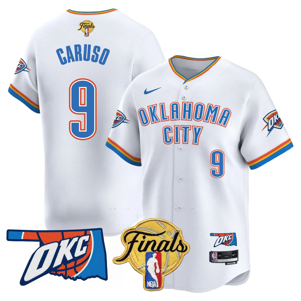 Oklahoma City Thunder Baseball Jersey - Final Patch - Stitched