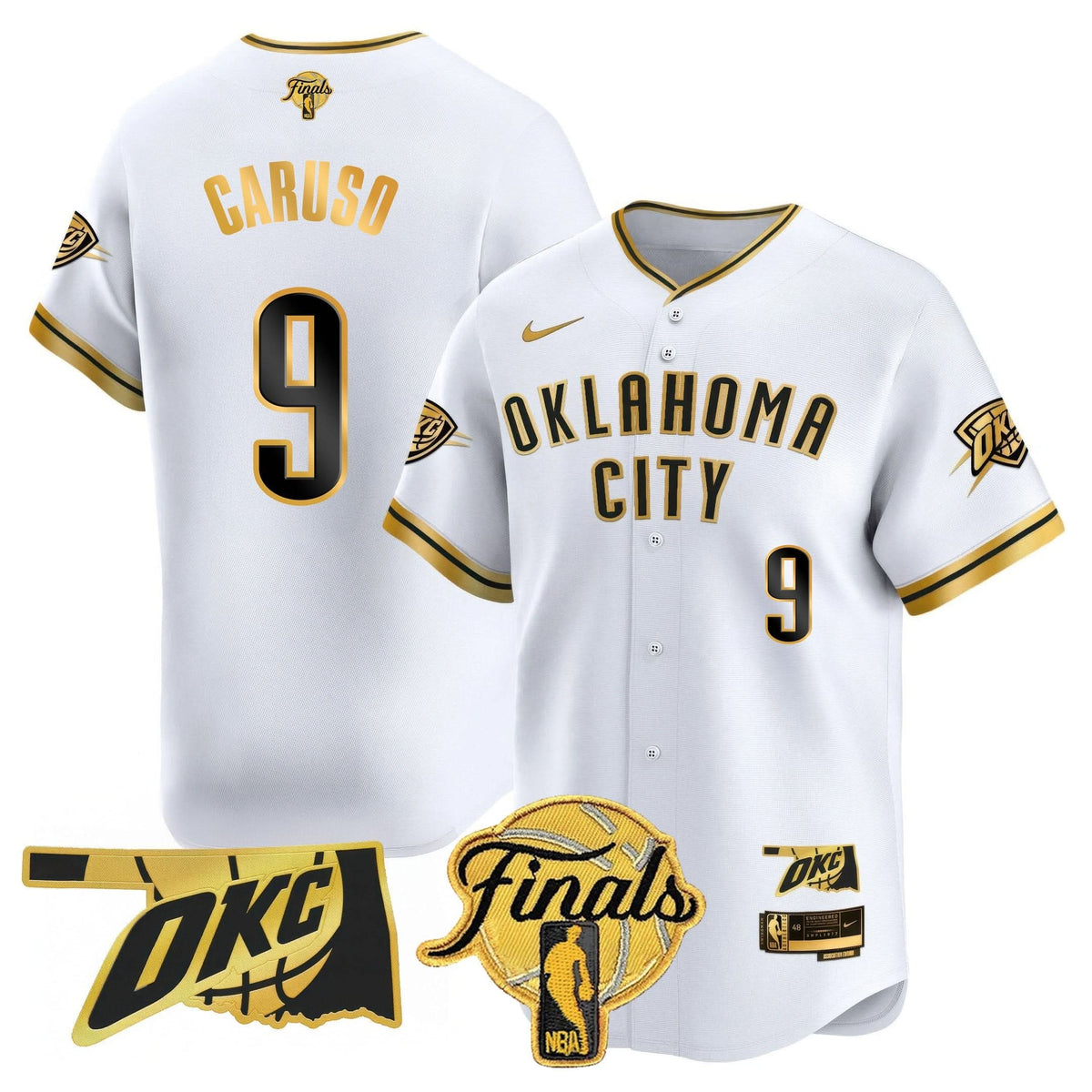 Oklahoma City Thunder Baseball Jersey - Final Patch - Stitched