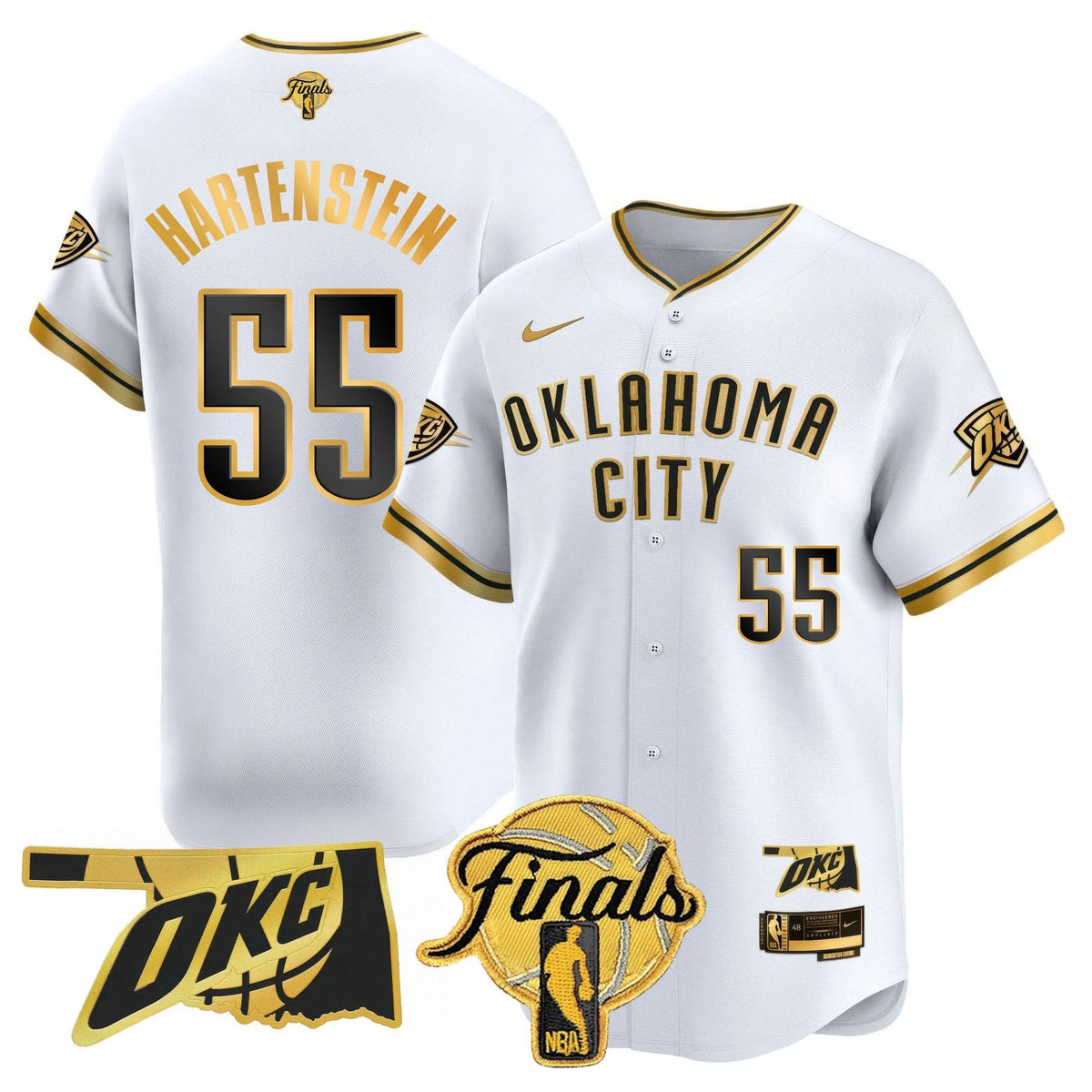 Oklahoma City Thunder Baseball Jersey - Final Patch - Stitched