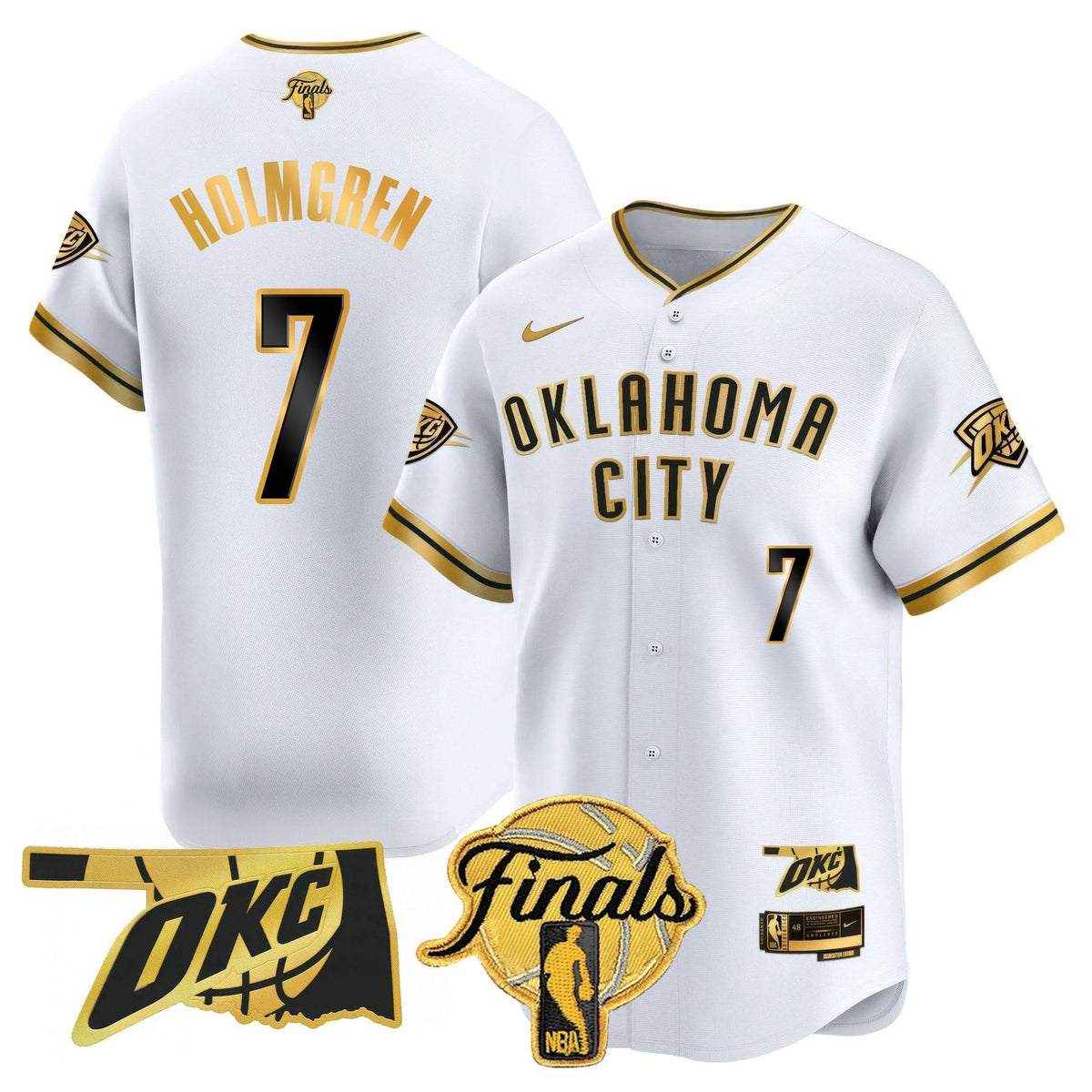 Oklahoma City Thunder Baseball Jersey - Final Patch - Stitched