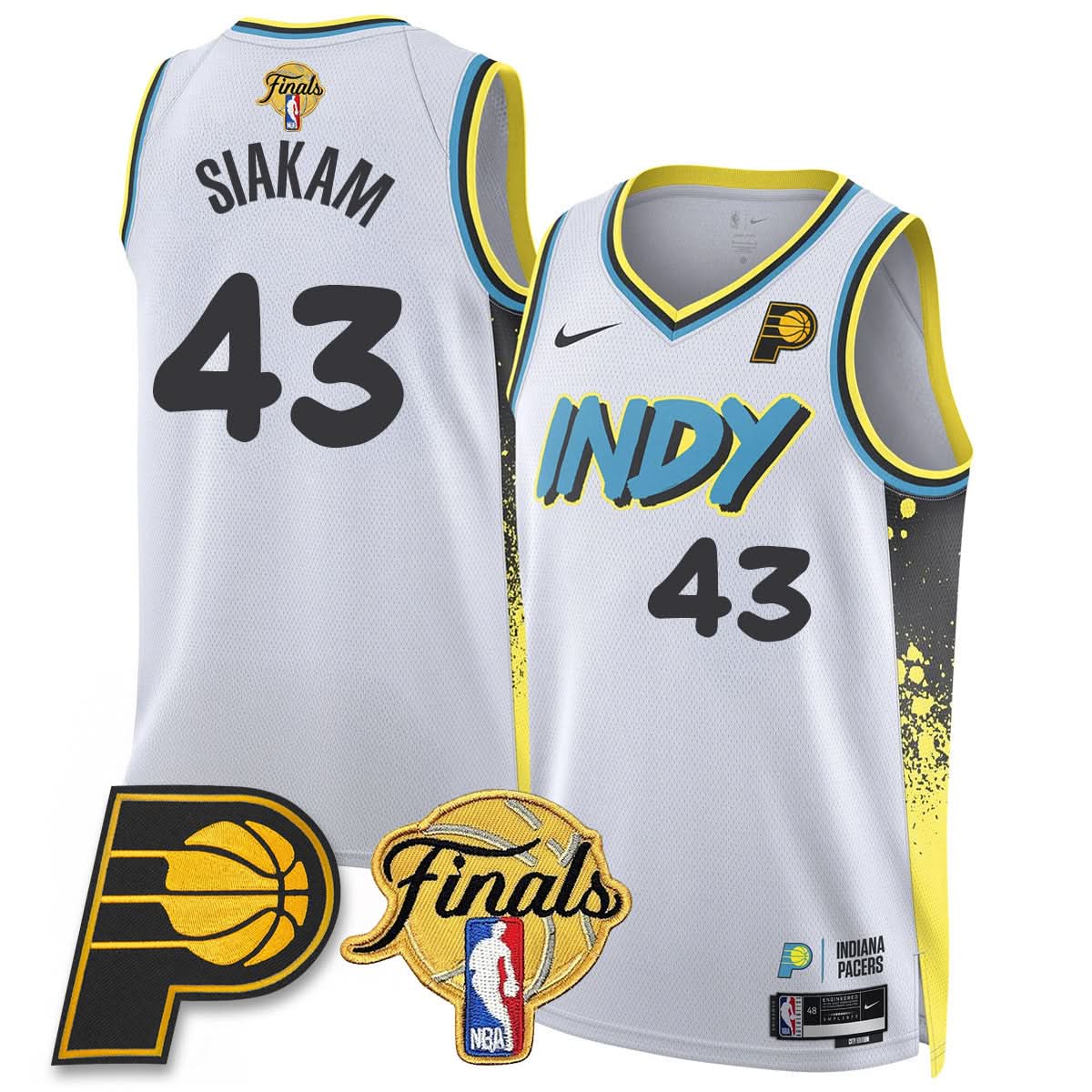 Indiana Pacers Swingman Jersey Final Patch - Stitched