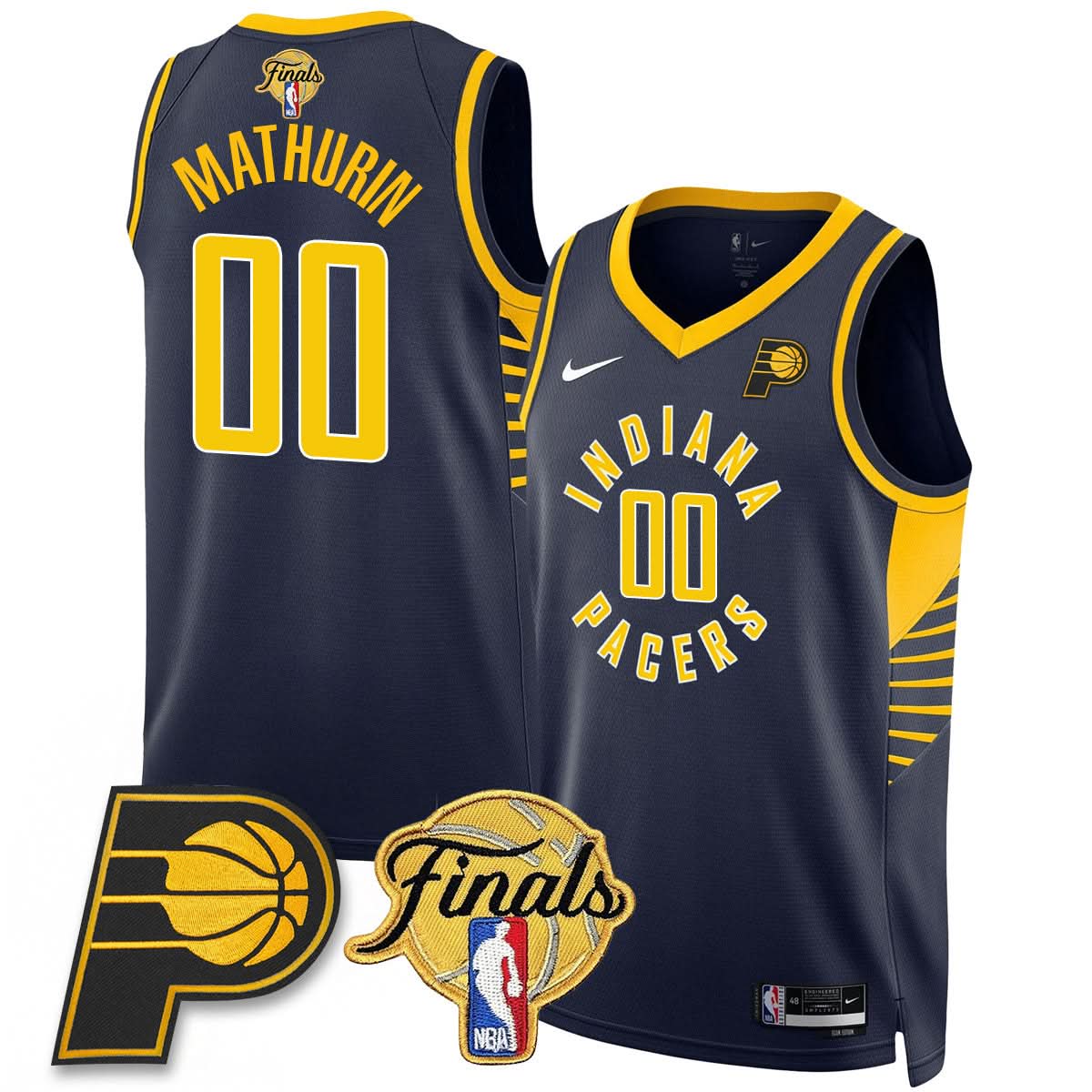 Indiana Pacers Swingman Jersey Final Patch - Stitched