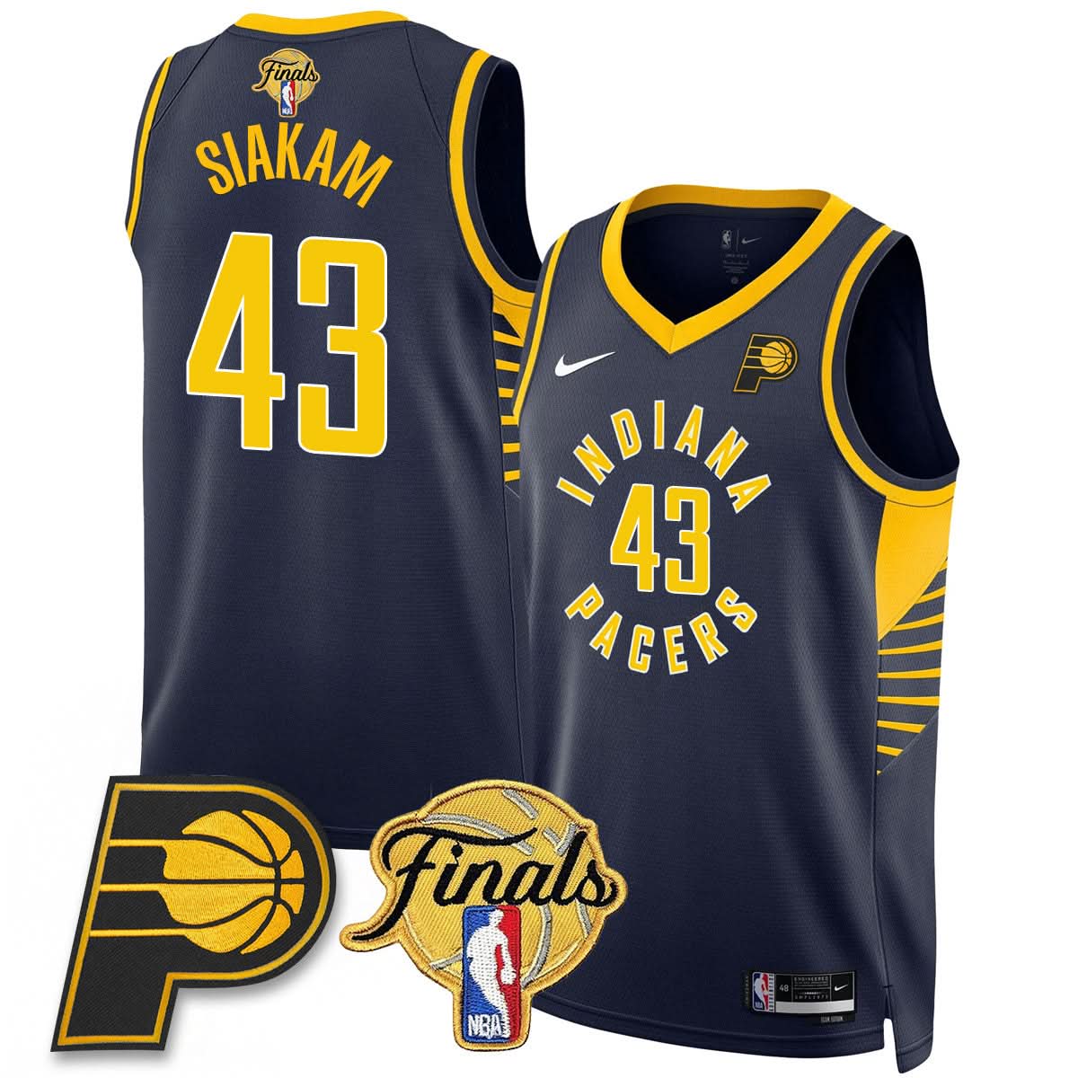 Indiana Pacers Swingman Jersey Final Patch - Stitched