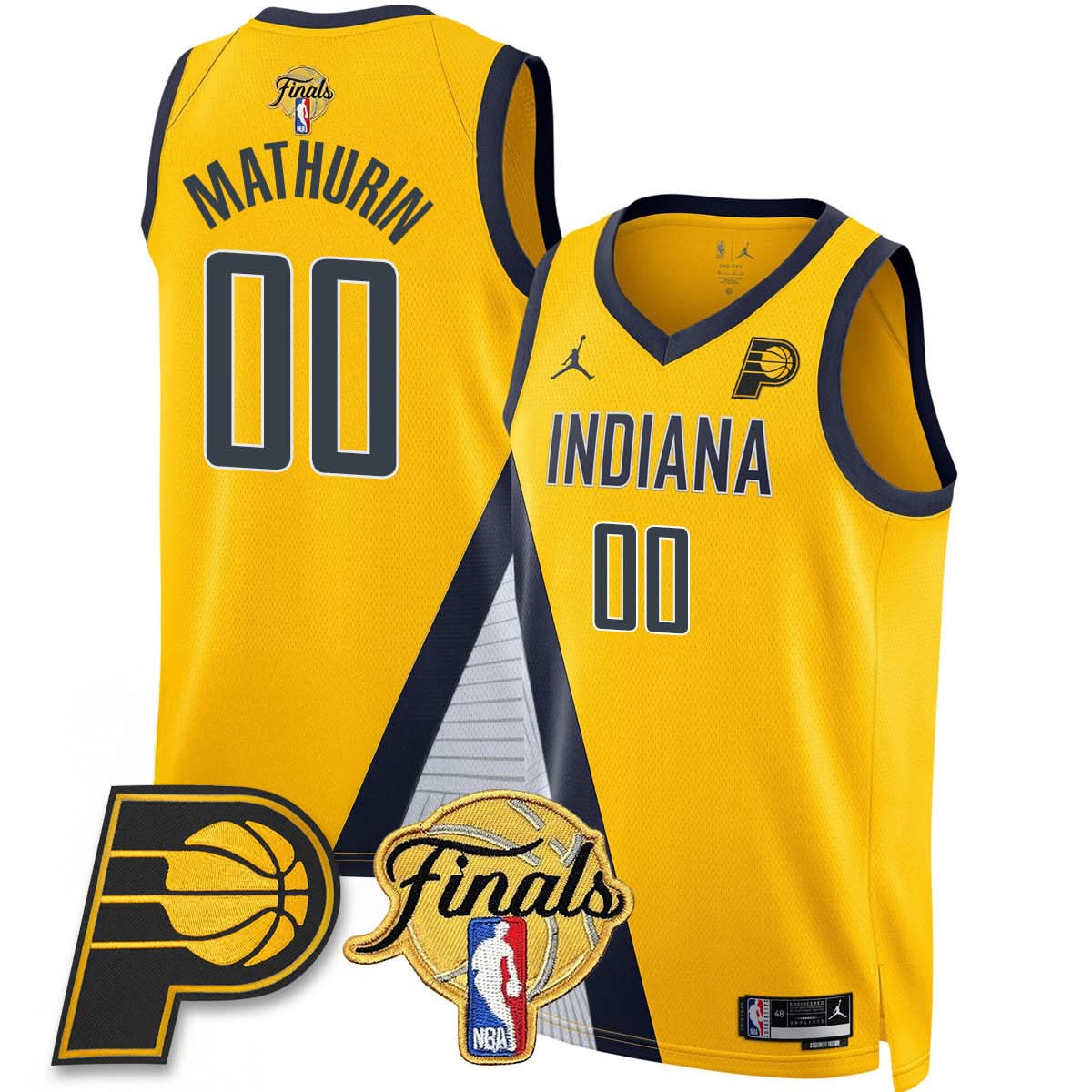 Indiana Pacers Swingman Jersey Final Patch - Stitched
