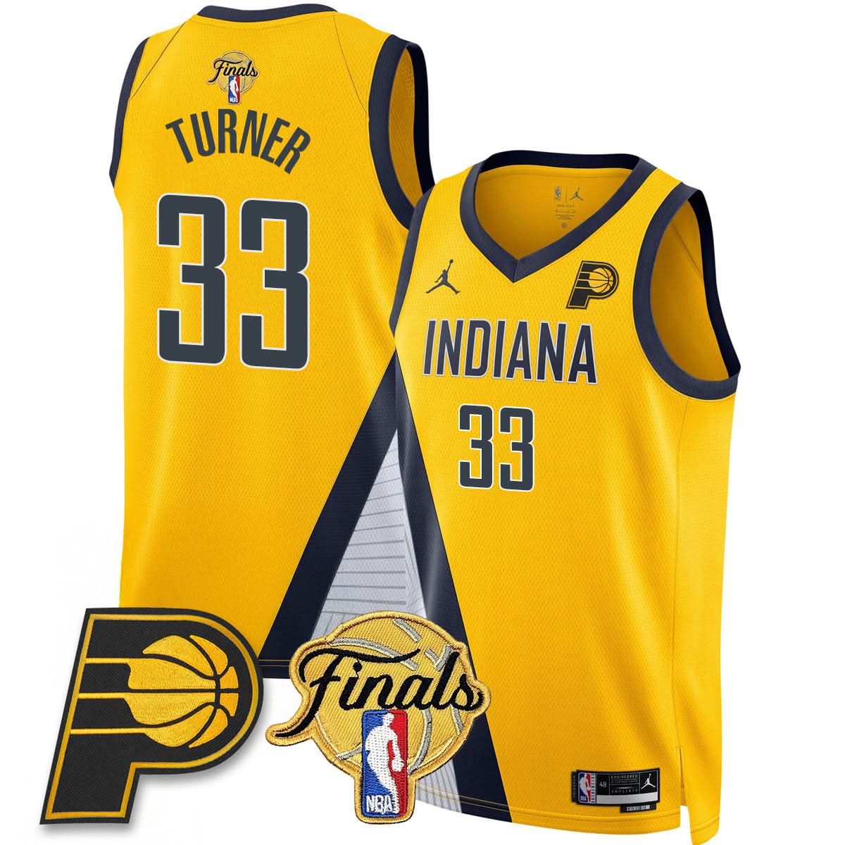 Indiana Pacers Swingman Jersey Final Patch - Stitched