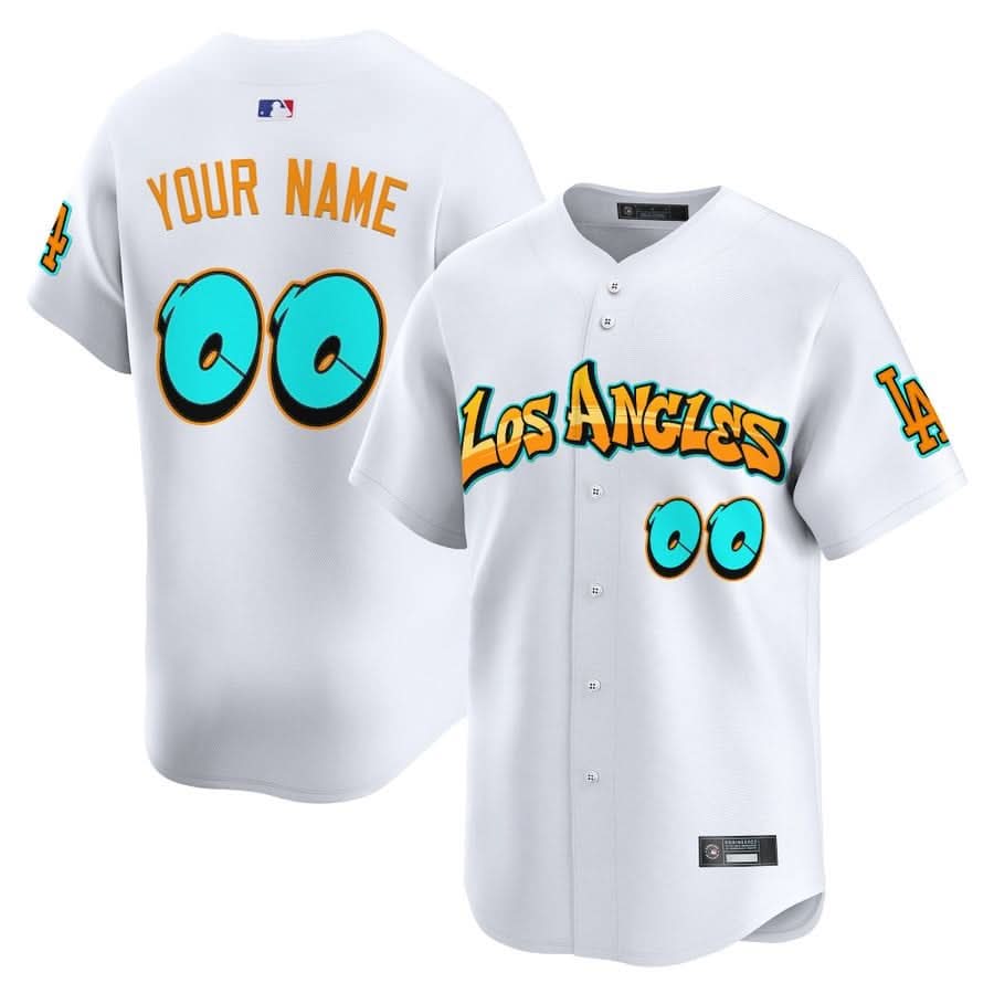 Los Angeles Dodgers 'Graffiti Street Style Edition' Vapor Premier Limited Custom Jersey - Stitched-Cuztomshoes