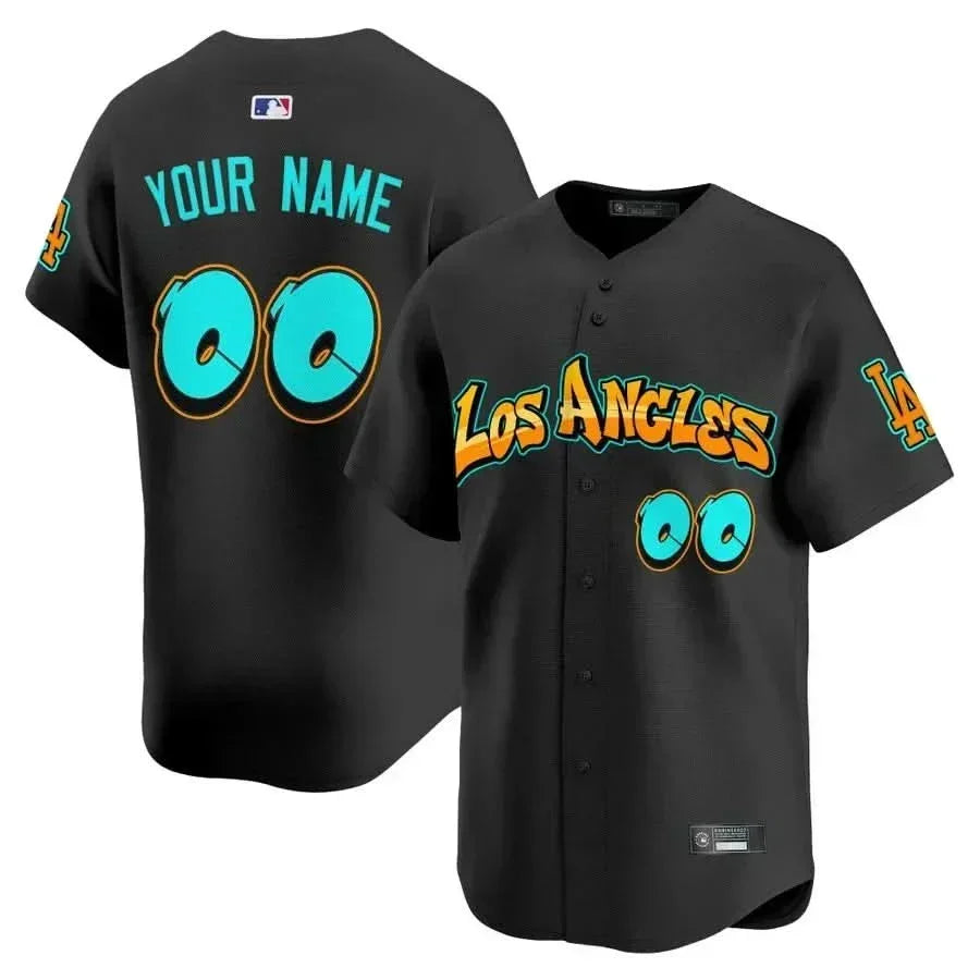 Los Angeles Dodgers 'Graffiti Street Style Edition' Vapor Premier Limited Custom Jersey - Stitched-Cuztomshoes