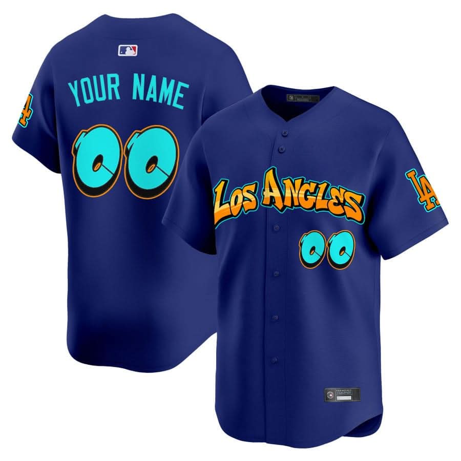 Los Angeles Dodgers 'Graffiti Street Style Edition' Vapor Premier Limited Custom Jersey - Stitched-Cuztomshoes