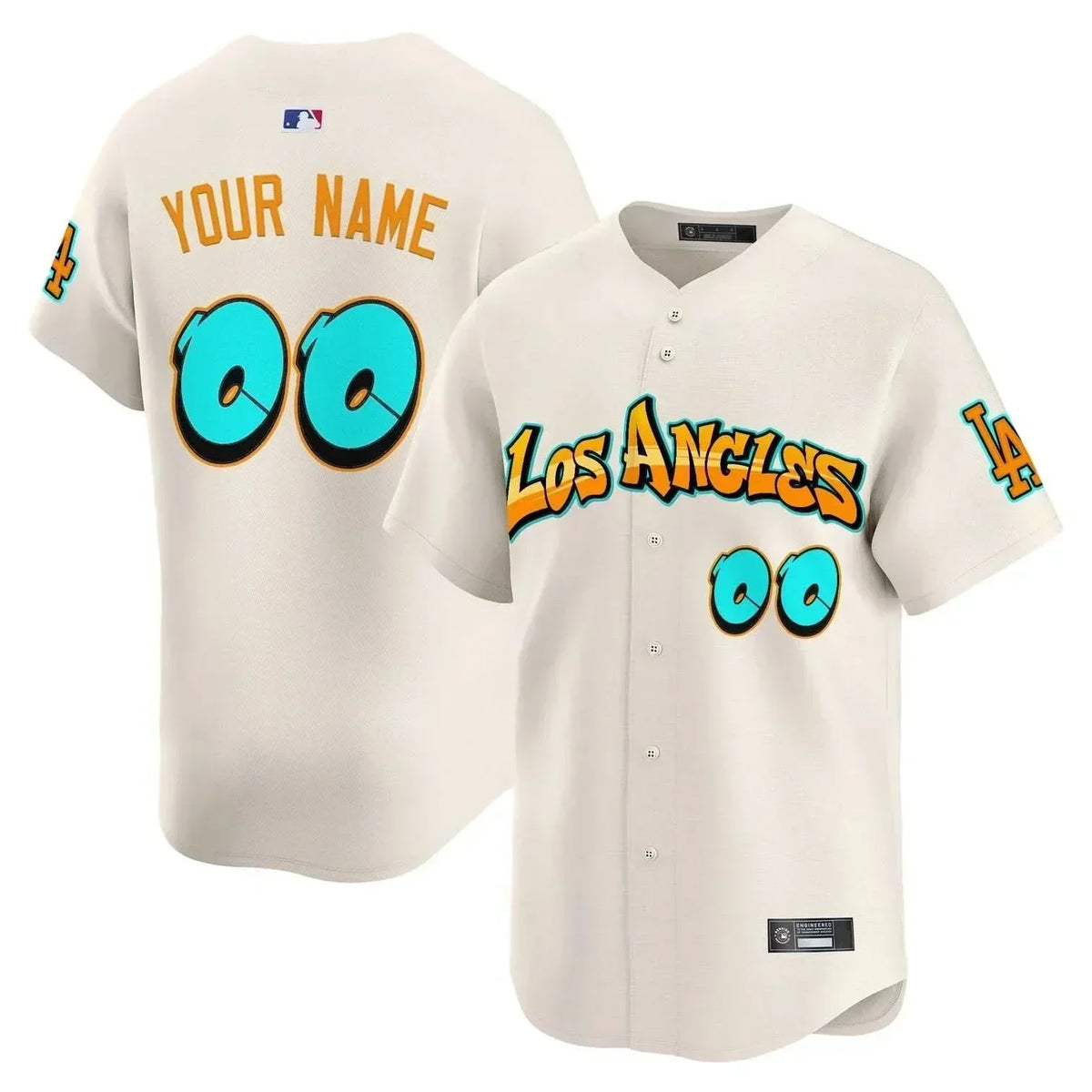 Los Angeles Dodgers 'Graffiti Street Style Edition' Vapor Premier Limited Custom Jersey - Stitched-Cuztomshoes