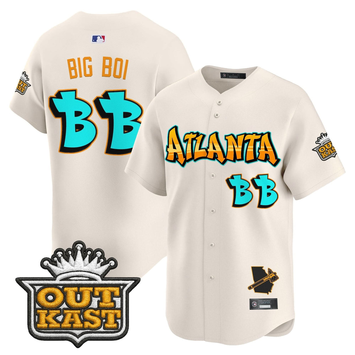 Atlanta Braves 'Graffiti A-Town Edition' Vapor Premier Limited Jersey - Stitched