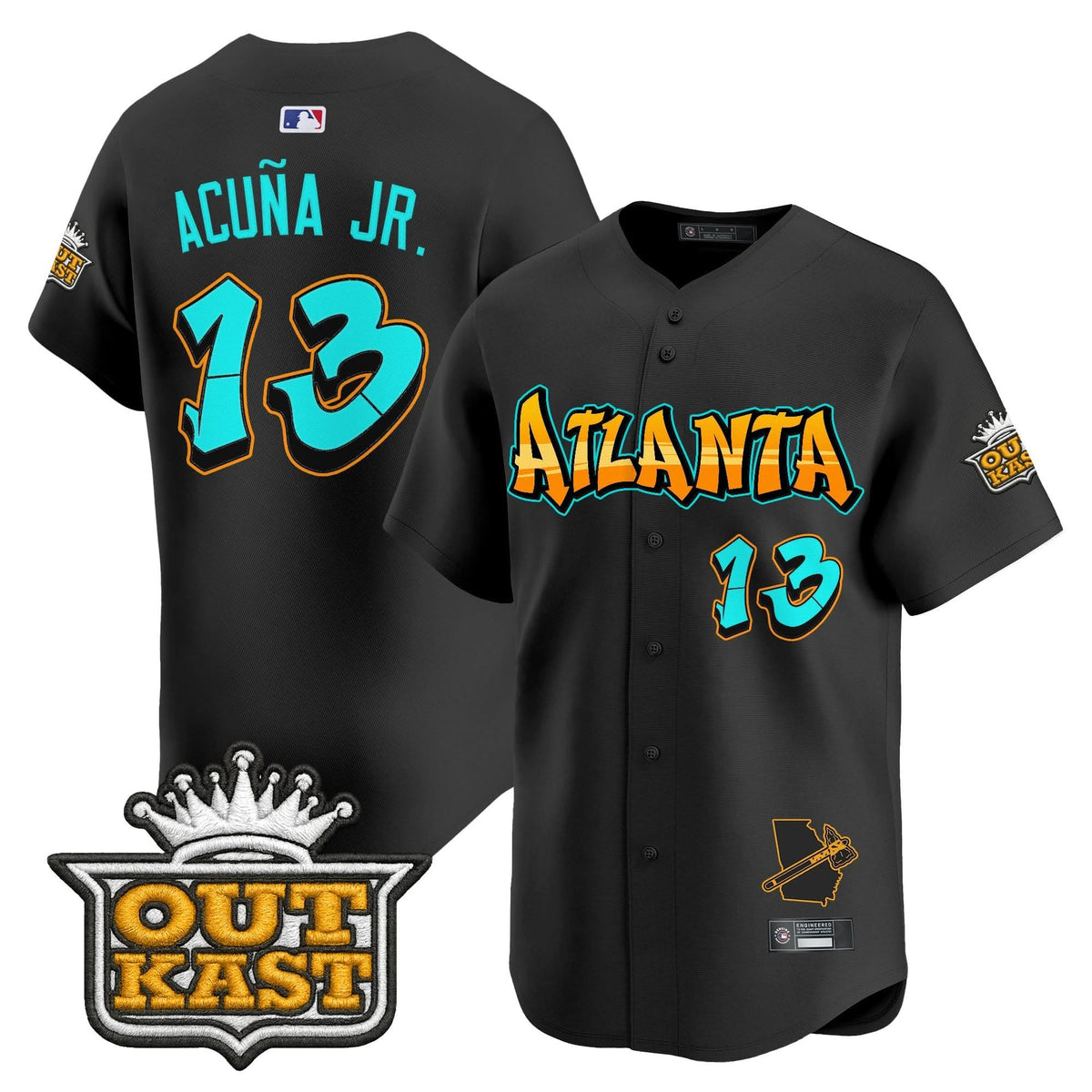 Atlanta Braves 'Graffiti A-Town Edition' Vapor Premier Limited Jersey - Stitched