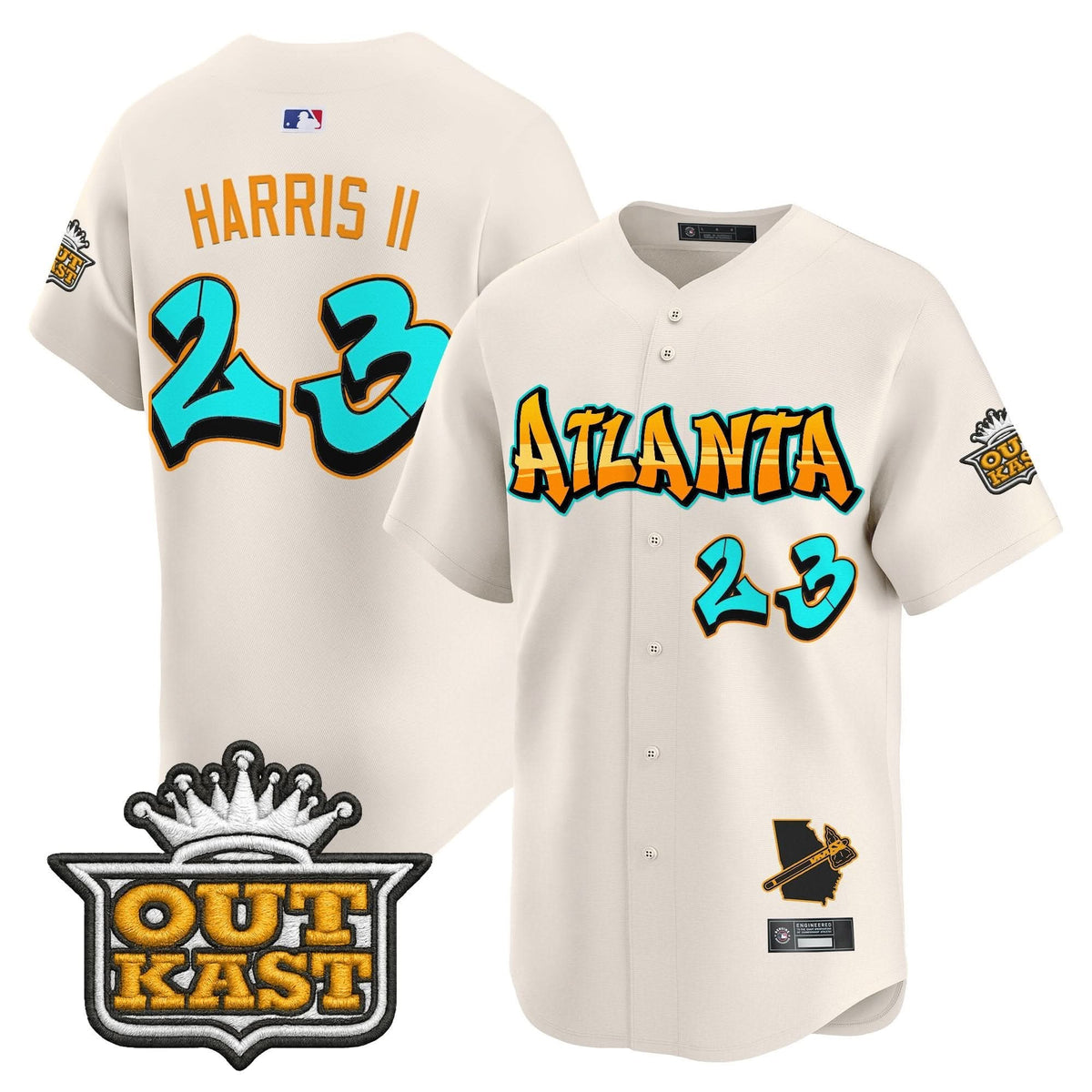 Atlanta Braves 'Graffiti A-Town Edition' Vapor Premier Limited Jersey - Stitched