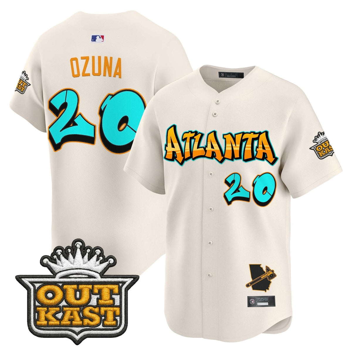 Atlanta Braves 'Graffiti A-Town Edition' Vapor Premier Limited Jersey - Stitched