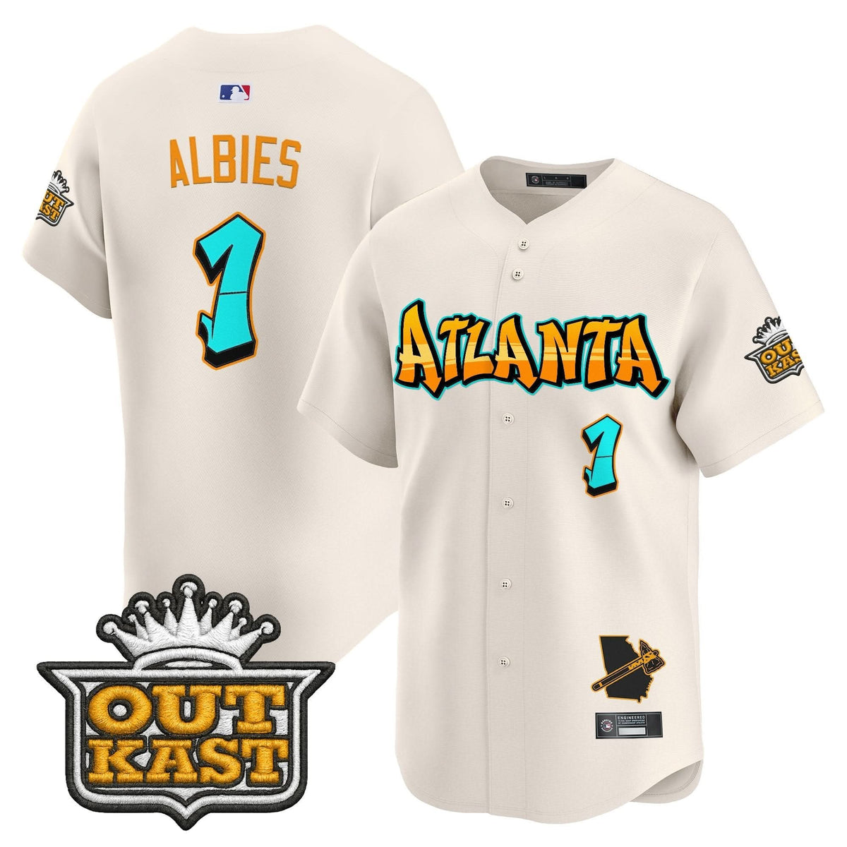 Atlanta Braves 'Graffiti A-Town Edition' Vapor Premier Limited Jersey - Stitched