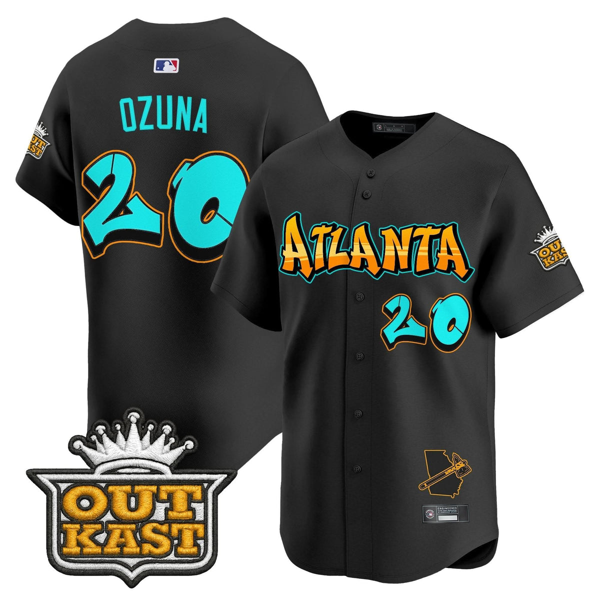 Atlanta Braves 'Graffiti A-Town Edition' Vapor Premier Limited Jersey - Stitched