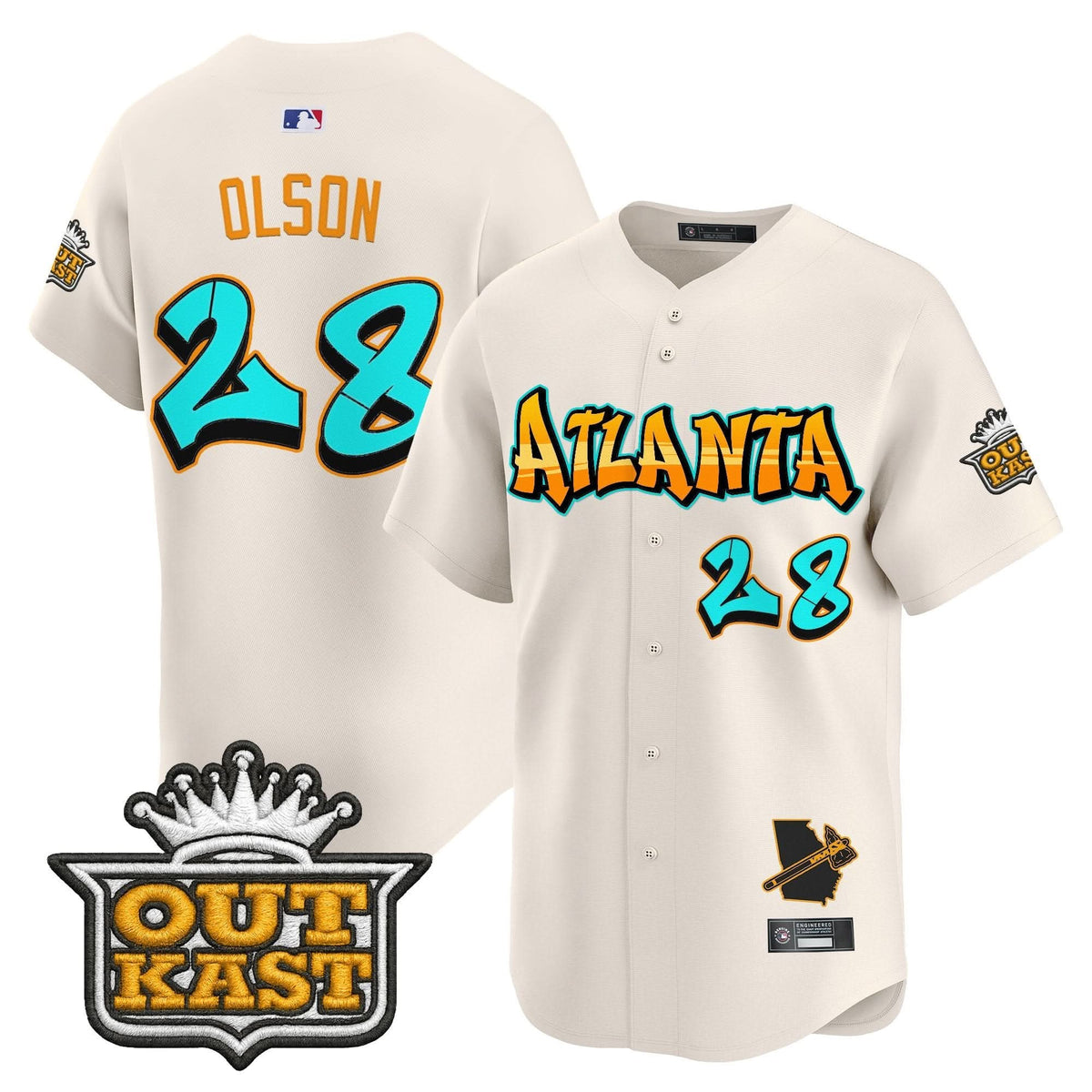 Atlanta Braves 'Graffiti A-Town Edition' Vapor Premier Limited Jersey - Stitched