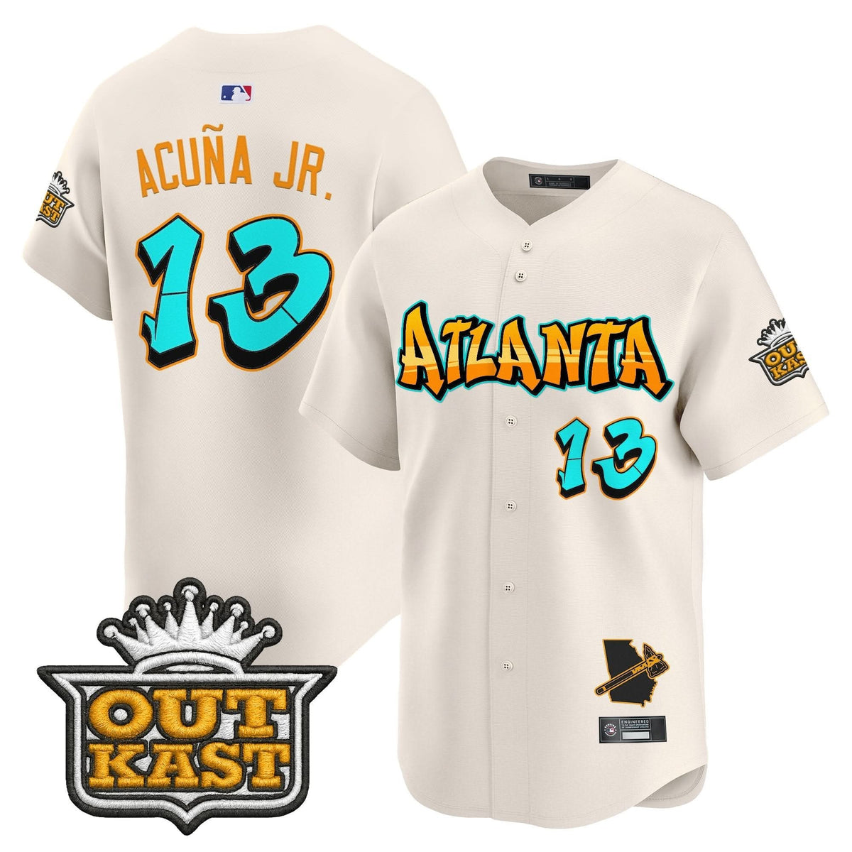 Atlanta Braves 'Graffiti A-Town Edition' Vapor Premier Limited Jersey - Stitched