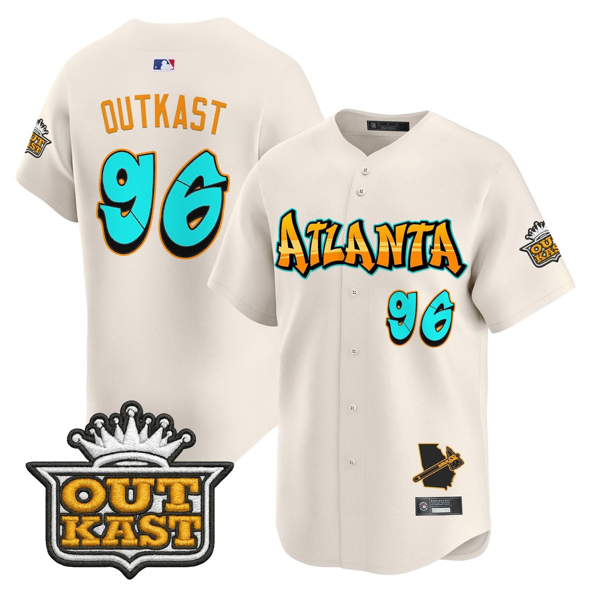Atlanta Braves 'Graffiti A-Town Edition' Vapor Premier Limited Jersey - Stitched