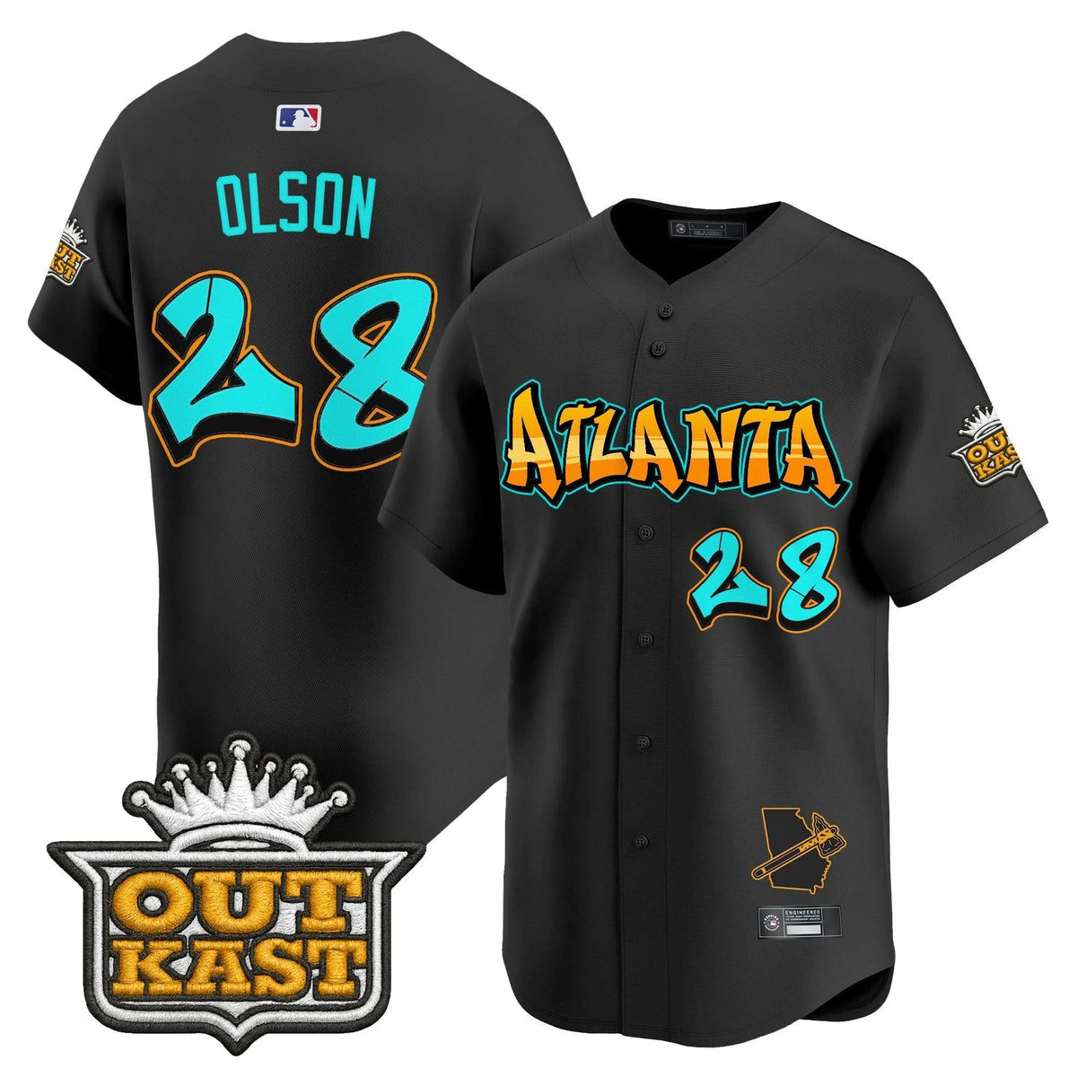 Atlanta Braves 'Graffiti A-Town Edition' Vapor Premier Limited Jersey - Stitched