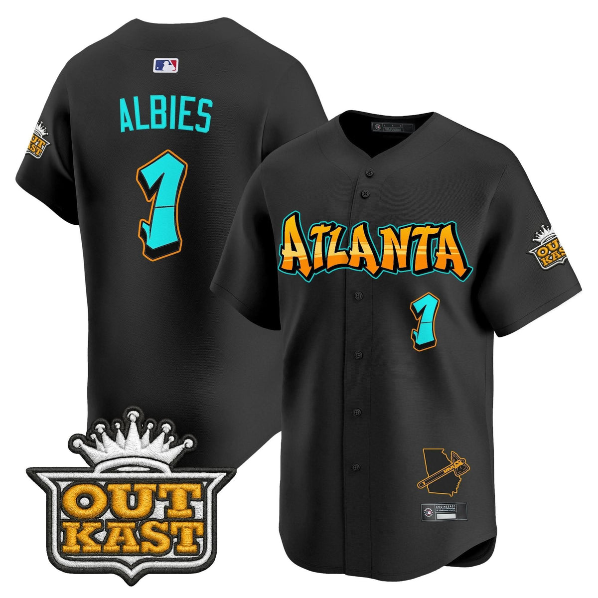 Atlanta Braves 'Graffiti A-Town Edition' Vapor Premier Limited Jersey - Stitched