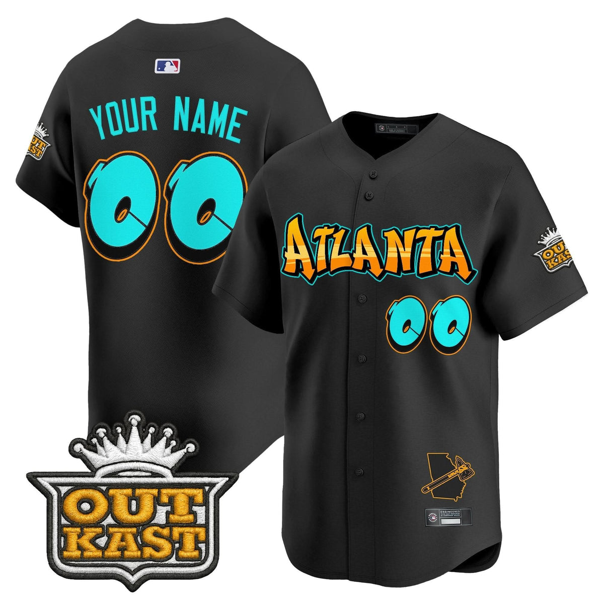 Atlanta Braves 'Graffiti A-Town Edition' Vapor Premier Limited Custom Jersey - Stitched