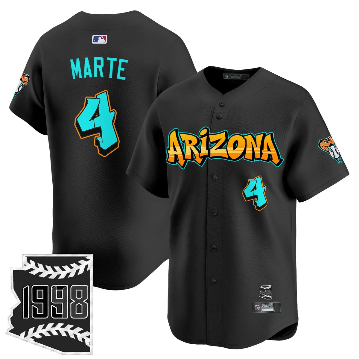 Arizona Diamondbacks 'Graffiti Desert Ink Edition' Vapor Premier Limited Jersey - Stitched