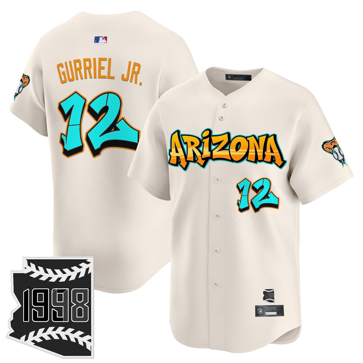 Arizona Diamondbacks 'Graffiti Desert Ink Edition' Vapor Premier Limited Jersey - Stitched