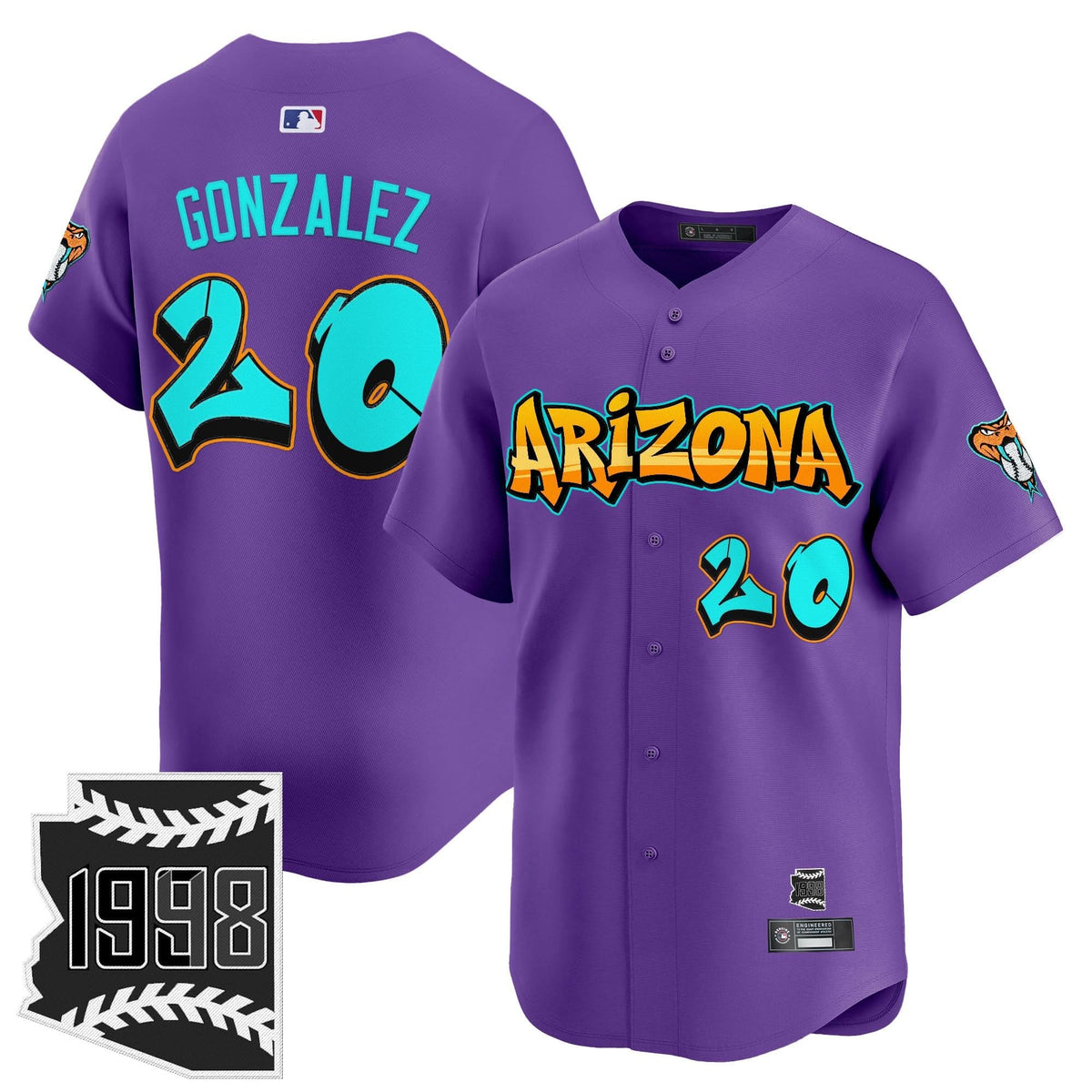 Arizona Diamondbacks 'Graffiti Desert Ink Edition' Vapor Premier Limited Jersey - Stitched