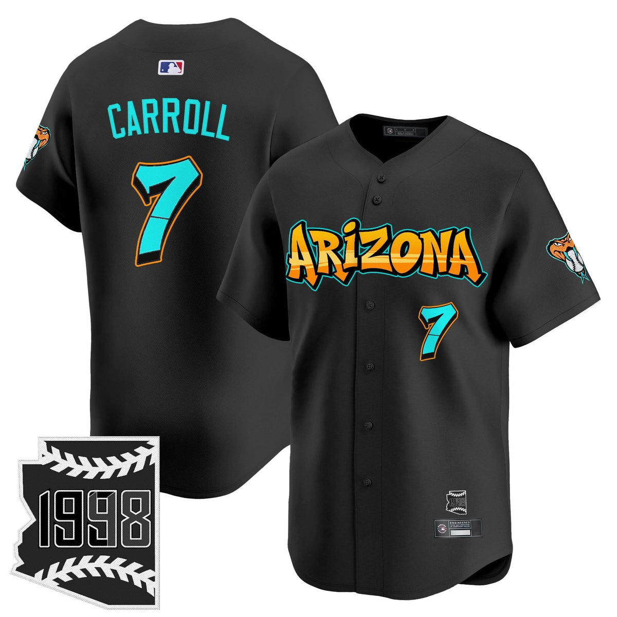 Arizona Diamondbacks 'Graffiti Desert Ink Edition' Vapor Premier Limited Jersey - Stitched