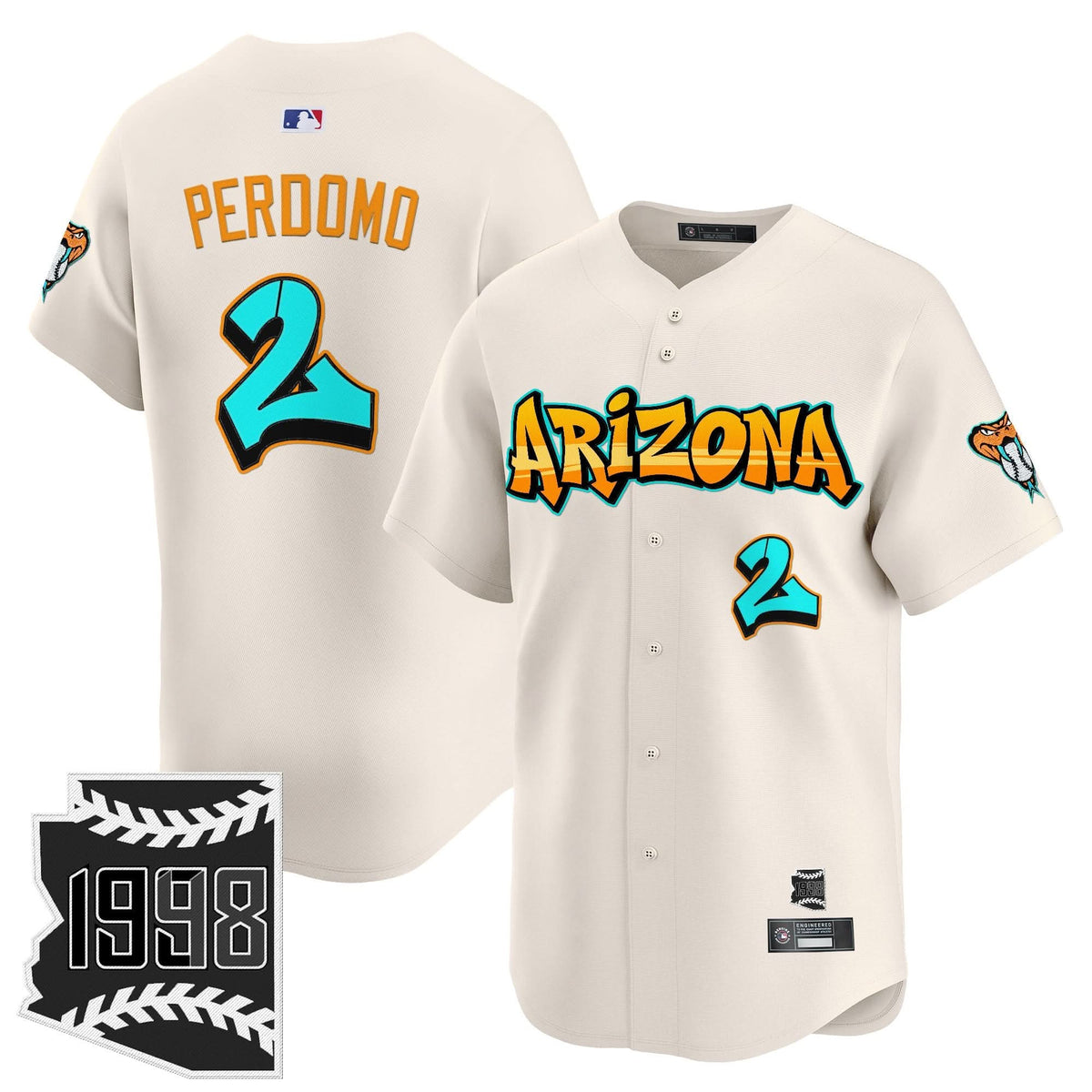 Arizona Diamondbacks 'Graffiti Desert Ink Edition' Vapor Premier Limited Jersey - Stitched