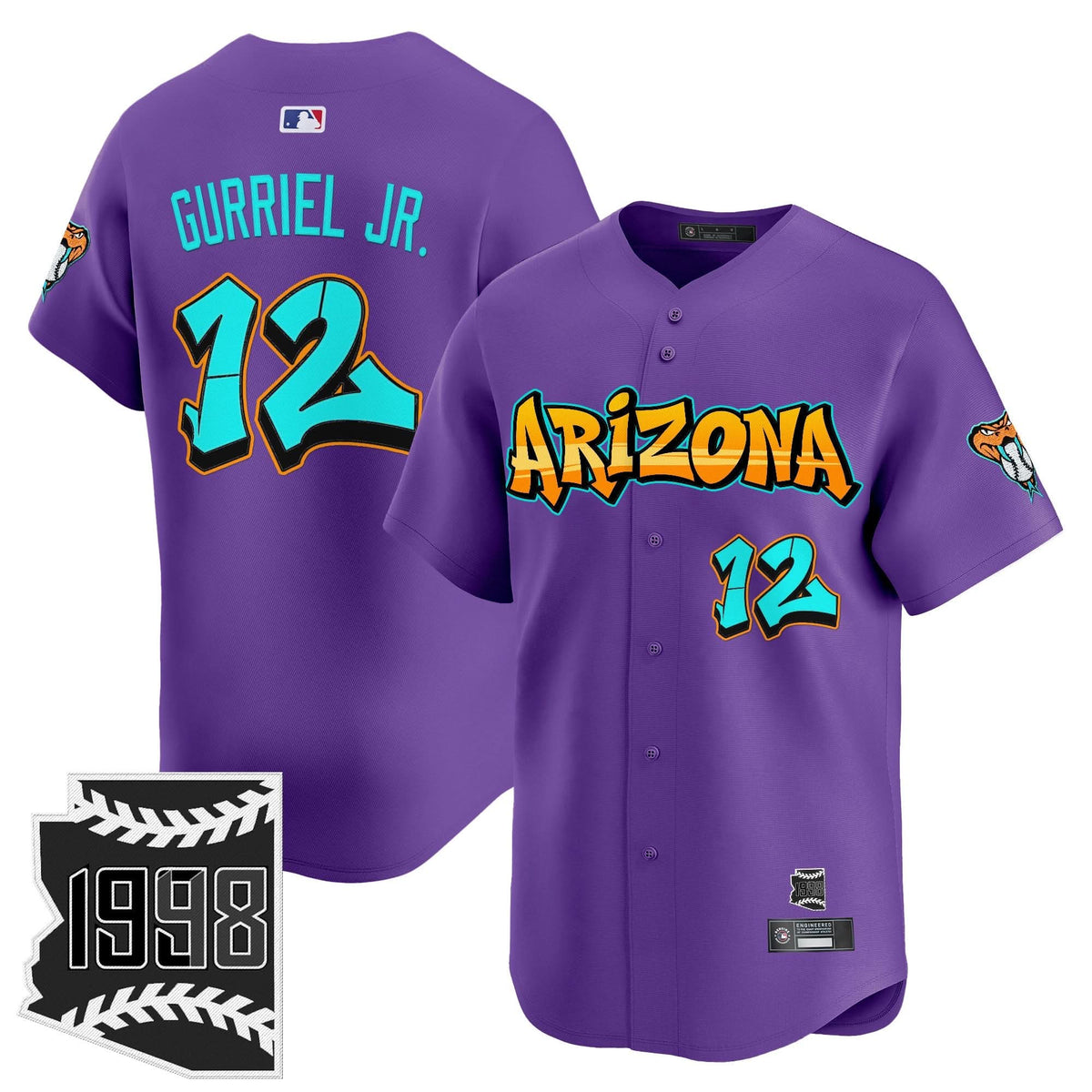 Arizona Diamondbacks 'Graffiti Desert Ink Edition' Vapor Premier Limited Jersey - Stitched