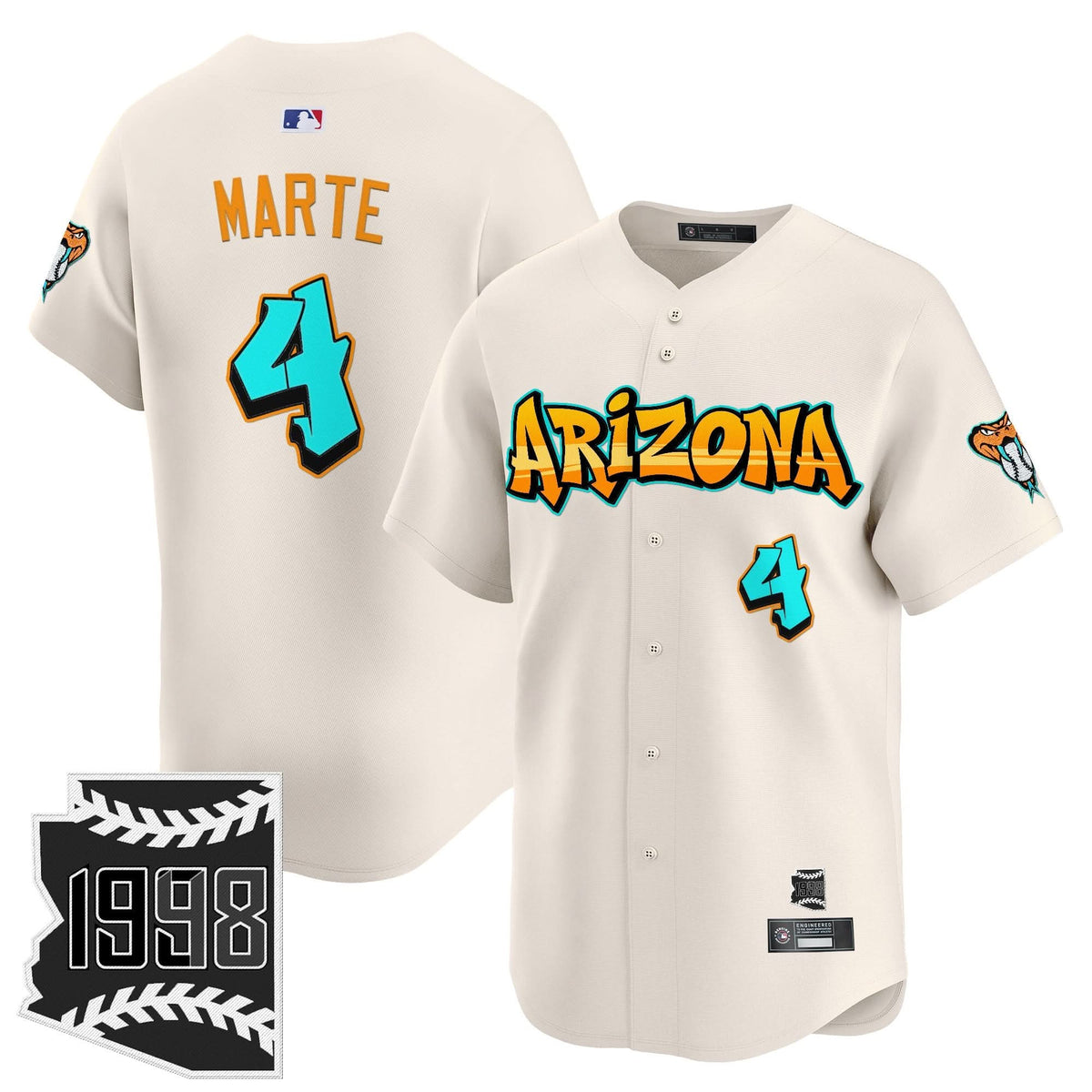 Arizona Diamondbacks 'Graffiti Desert Ink Edition' Vapor Premier Limited Jersey - Stitched