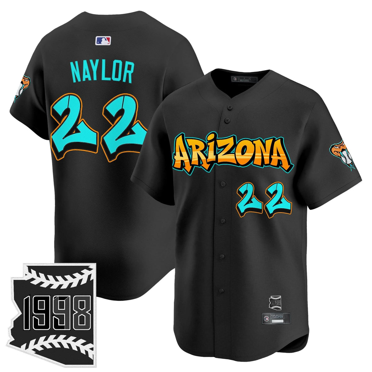 Arizona Diamondbacks 'Graffiti Desert Ink Edition' Vapor Premier Limited Jersey - Stitched